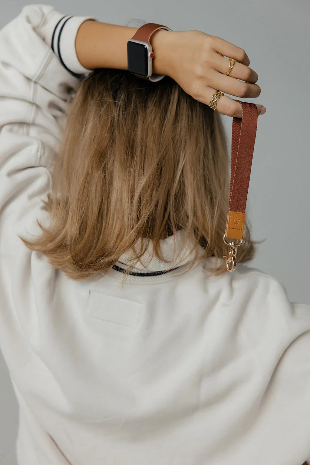 Crimson Bloom Wrist Lanyard