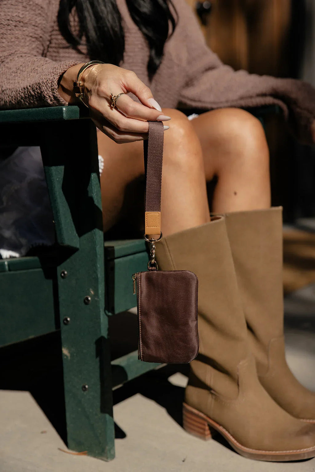 Dark Chocolate Zipper Pouch