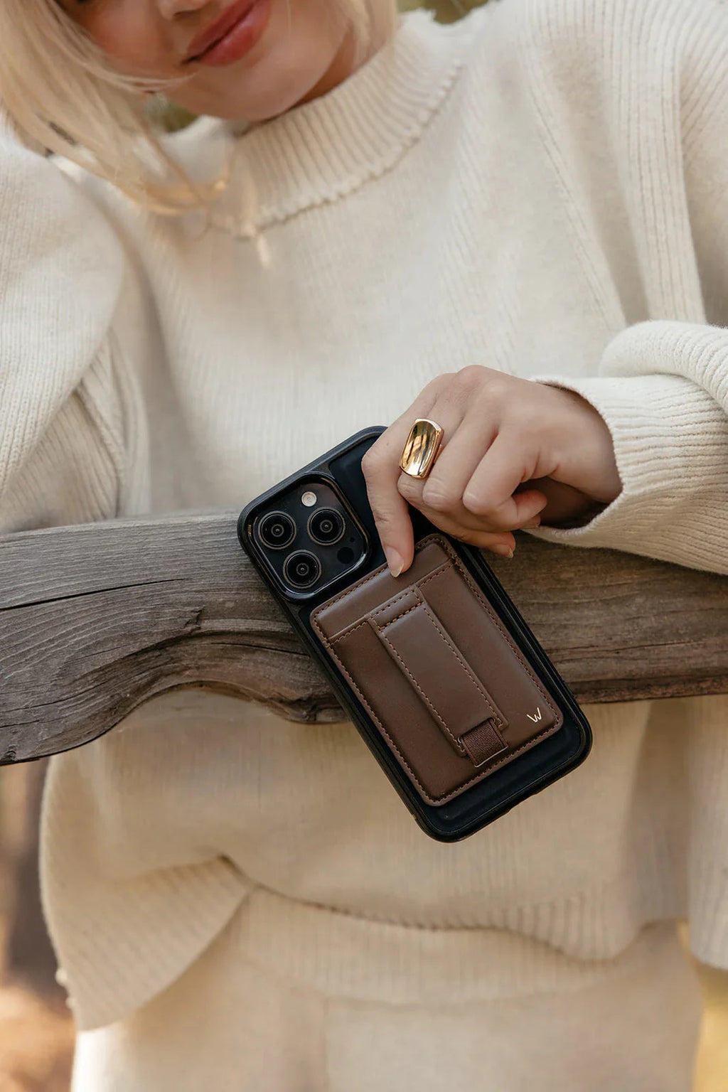 Dark Chocolate Magnetic Wallet