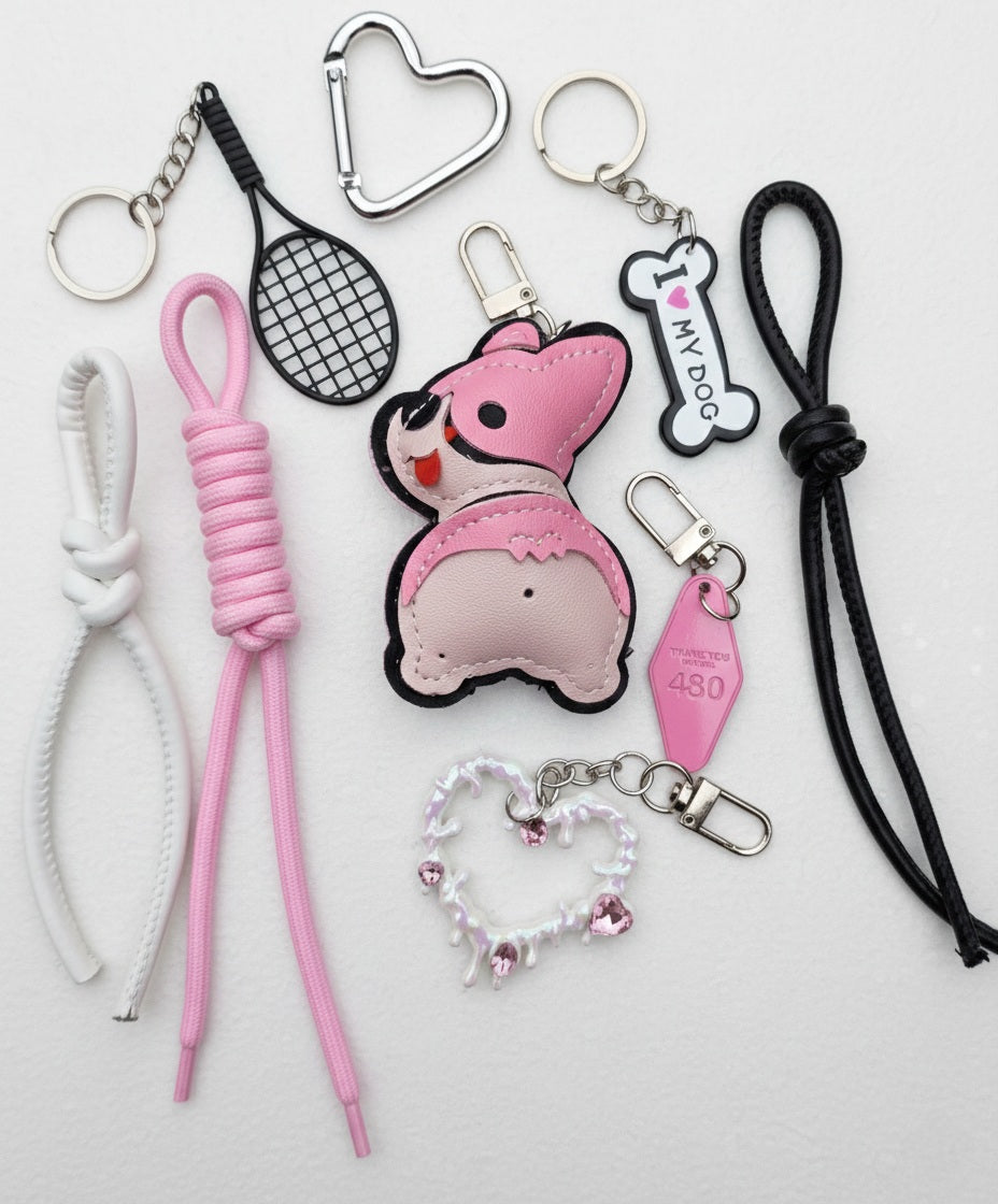 Pup Love & Sport Designer Bag Charm