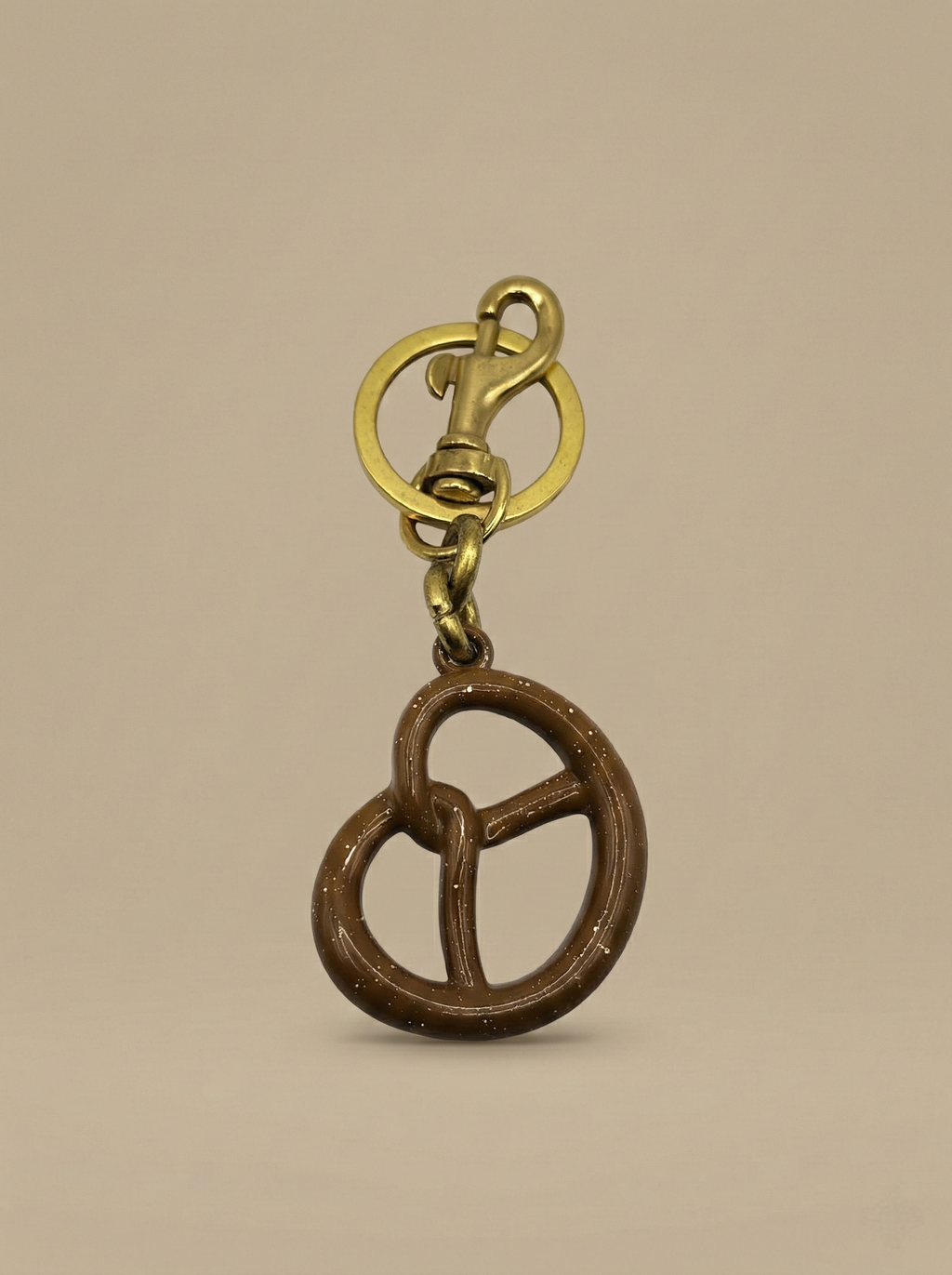 Pretzel Bag Charm Keychain