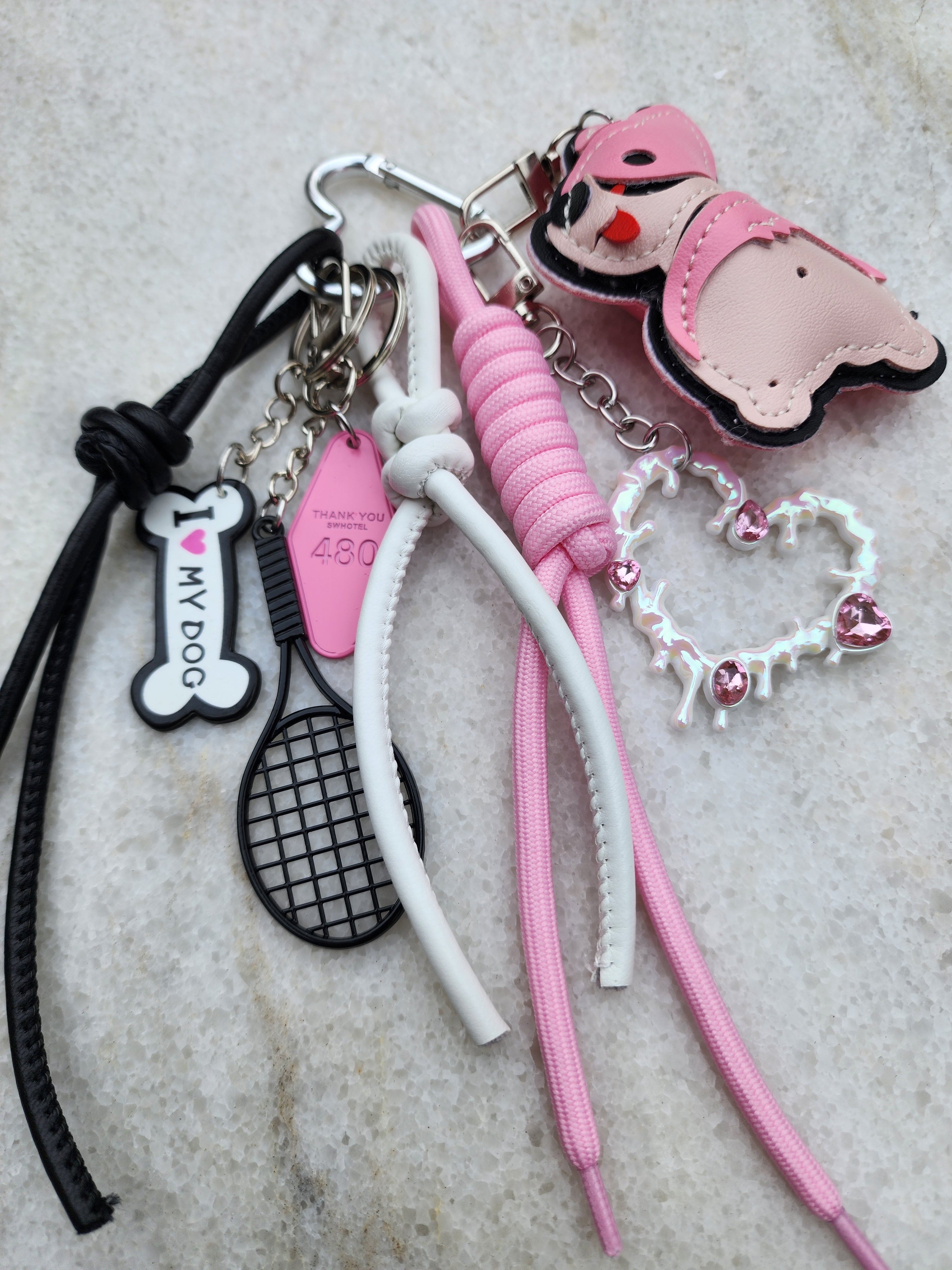 Pup Love & Sport Designer Bag Charm