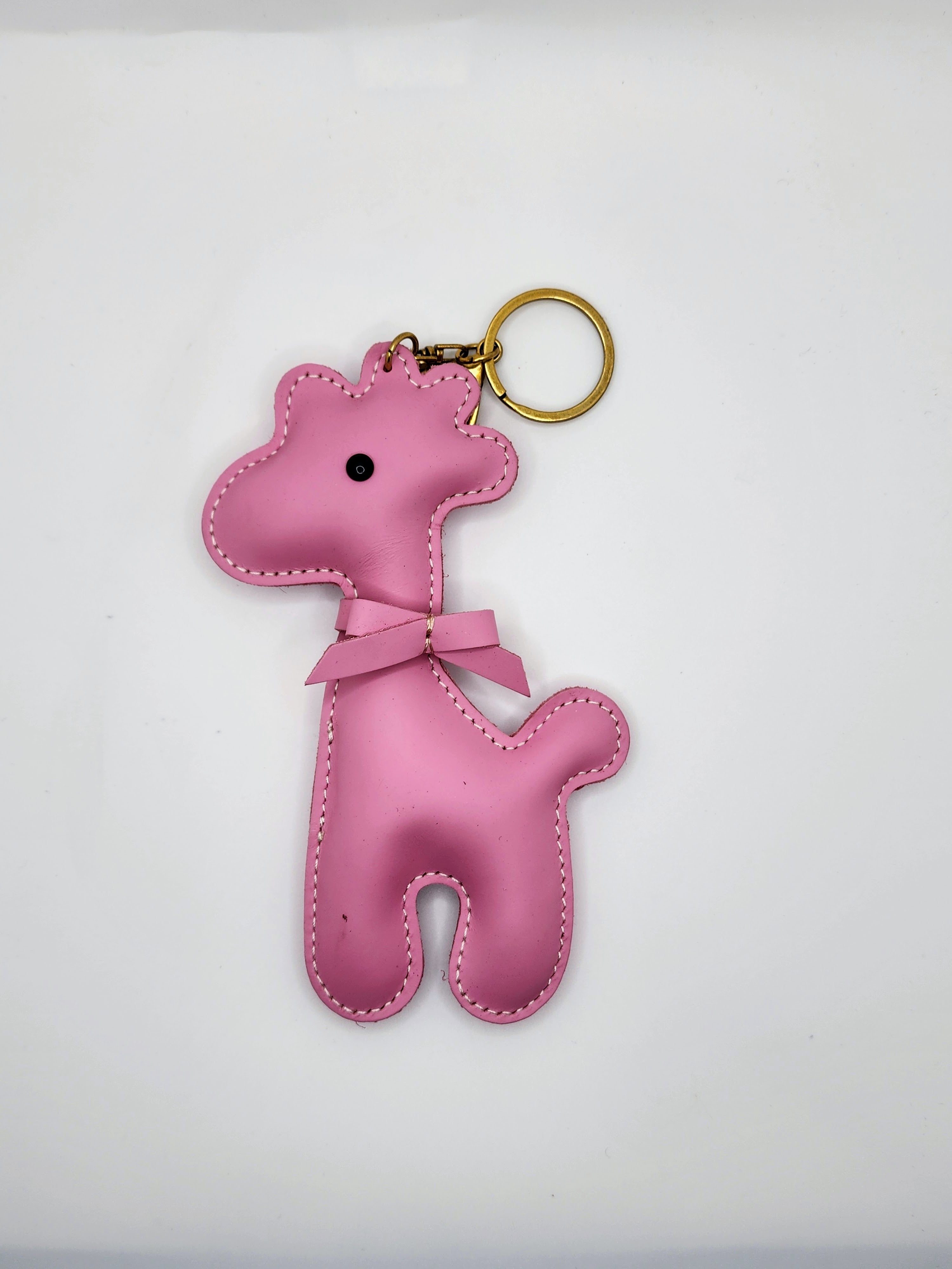 Premium Cowhide Leather Alpaca Pendant, Bohemian Style Accessory Charm for Women & Men