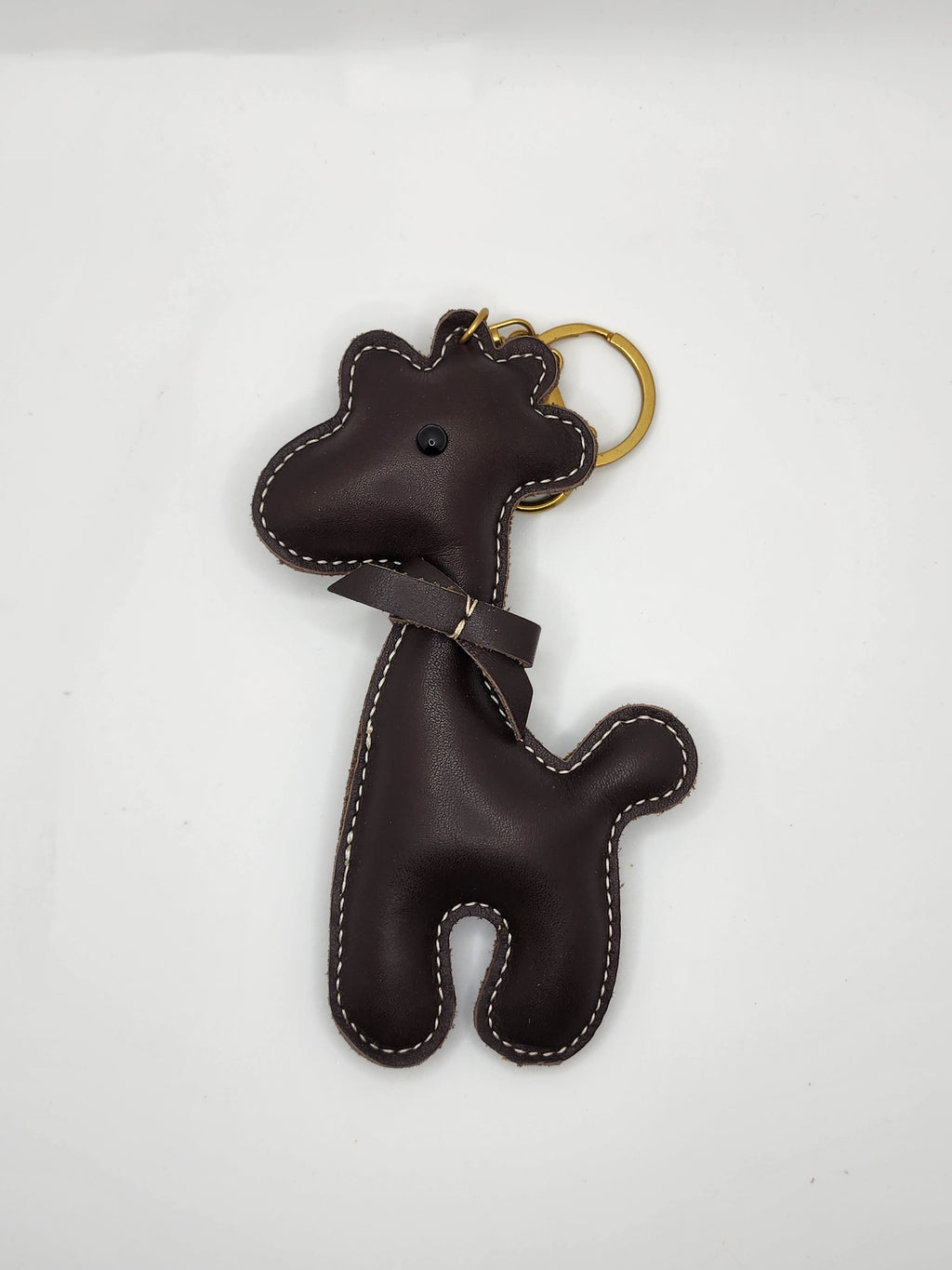 Premium Cowhide Leather Alpaca Pendant, Bohemian Style Accessory Charm for Women & Men