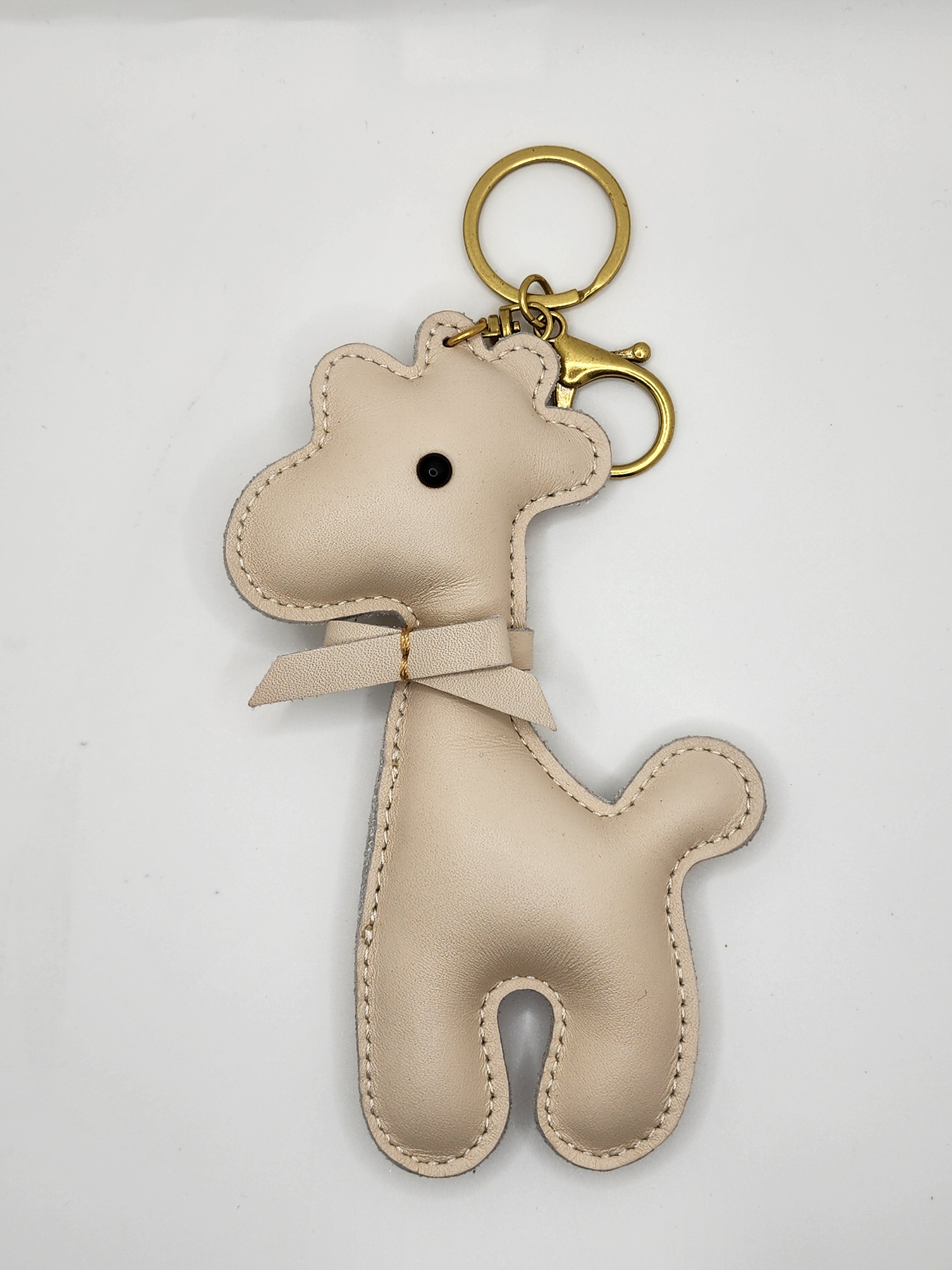 Premium Cowhide Leather Alpaca Pendant, Bohemian Style Accessory Charm for Women & Men