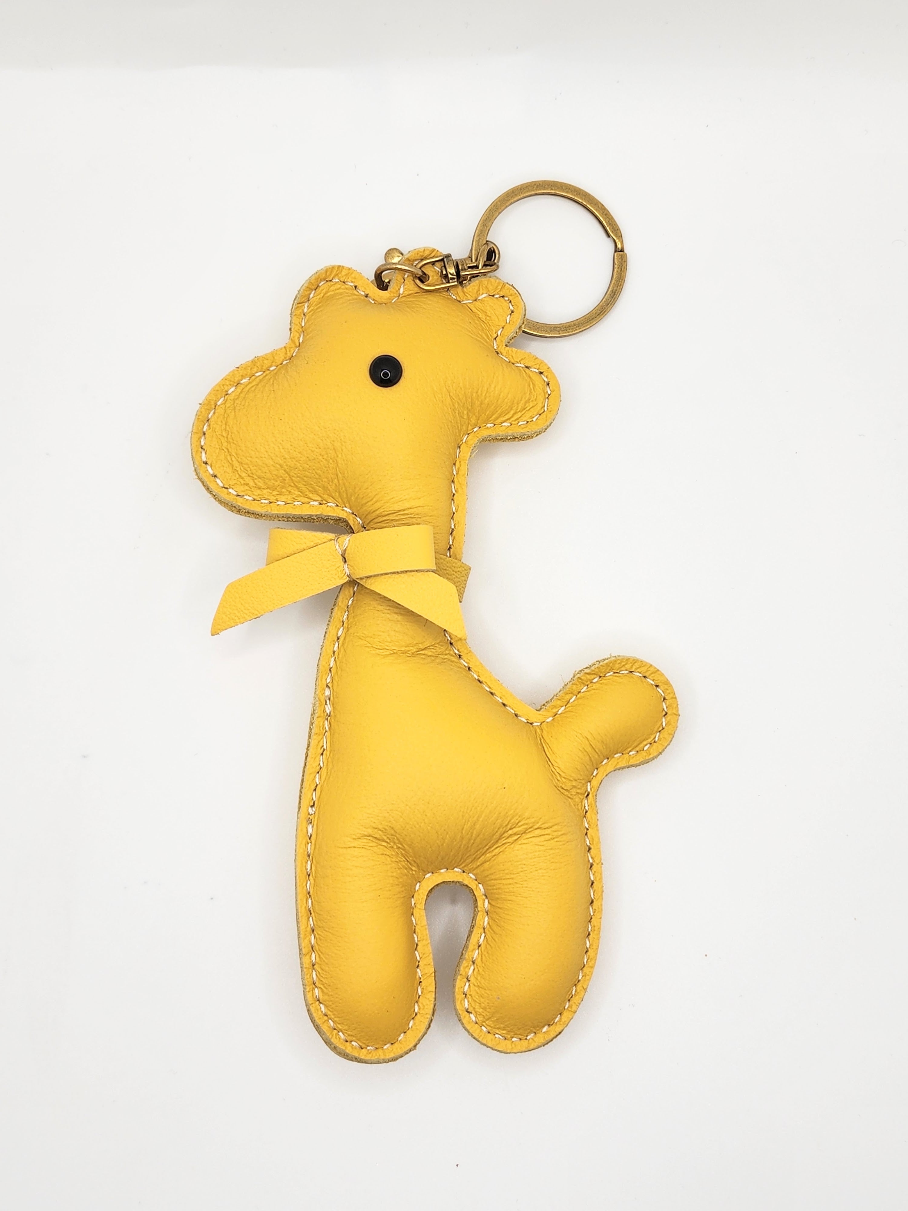 Premium Cowhide Leather Alpaca Pendant, Bohemian Style Accessory Charm for Women & Men