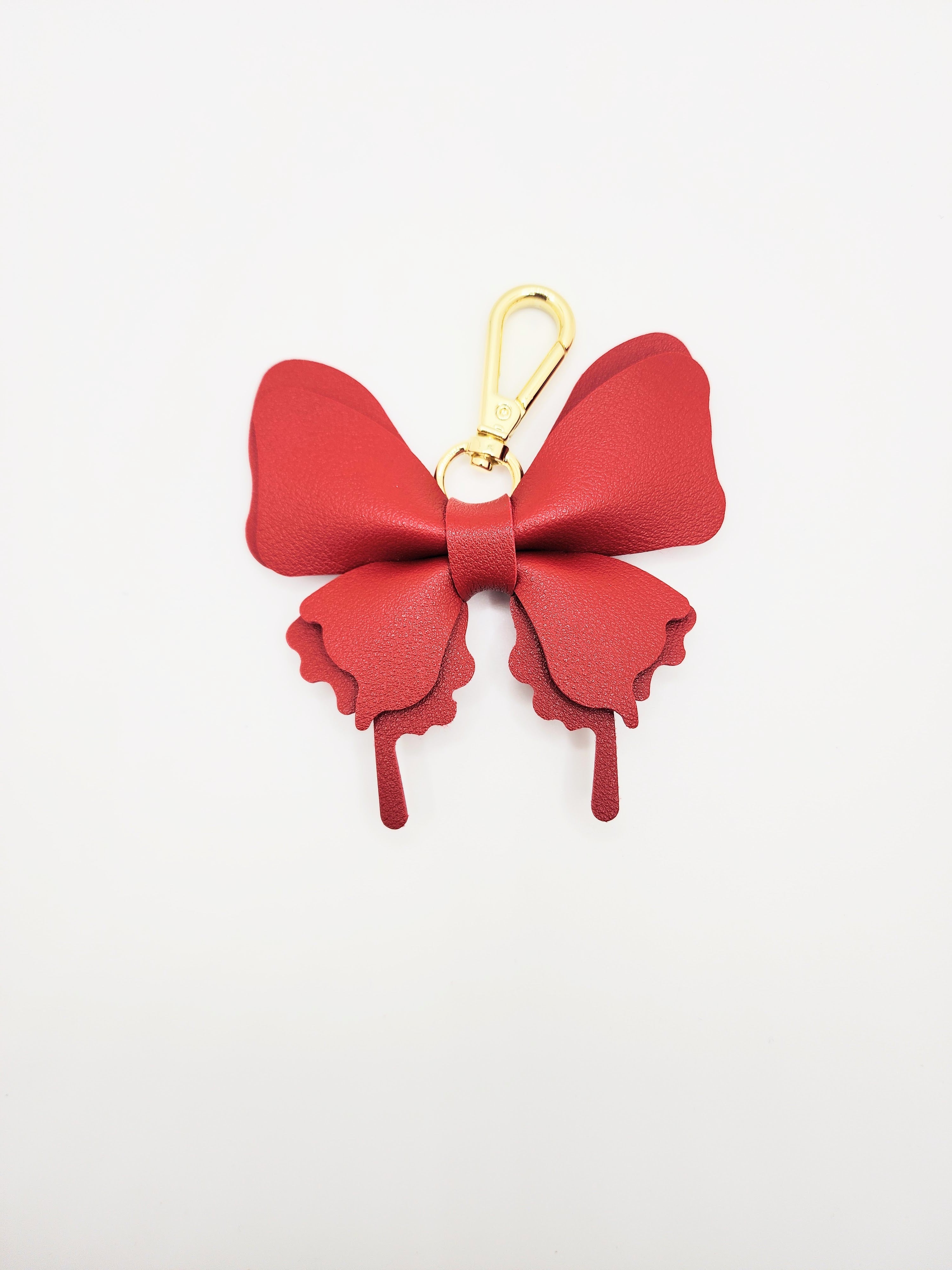 Crimson Flutter Bag Charm