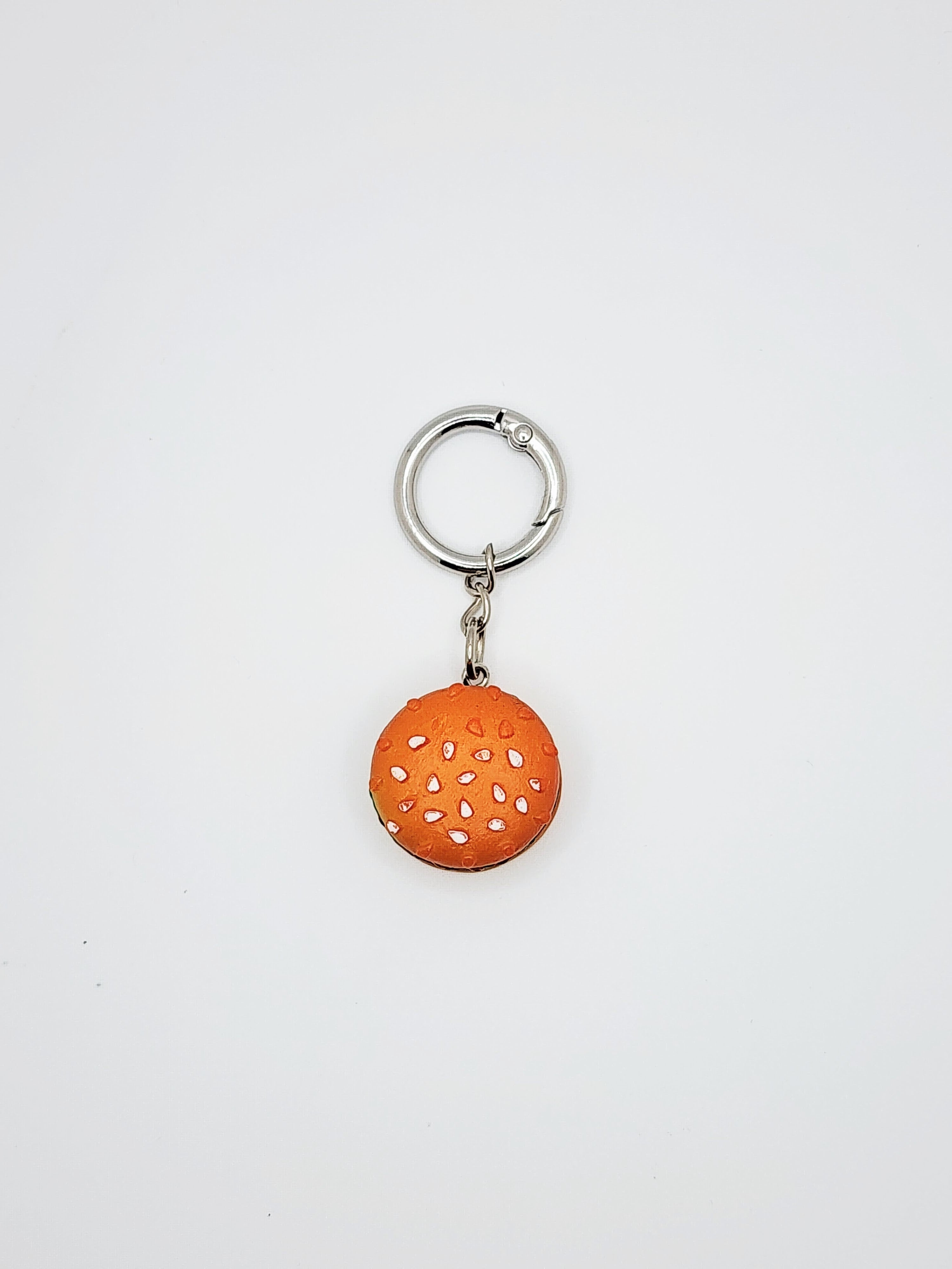 Hold the Mayo! Realistic Burger Zipper Pull & Keychain