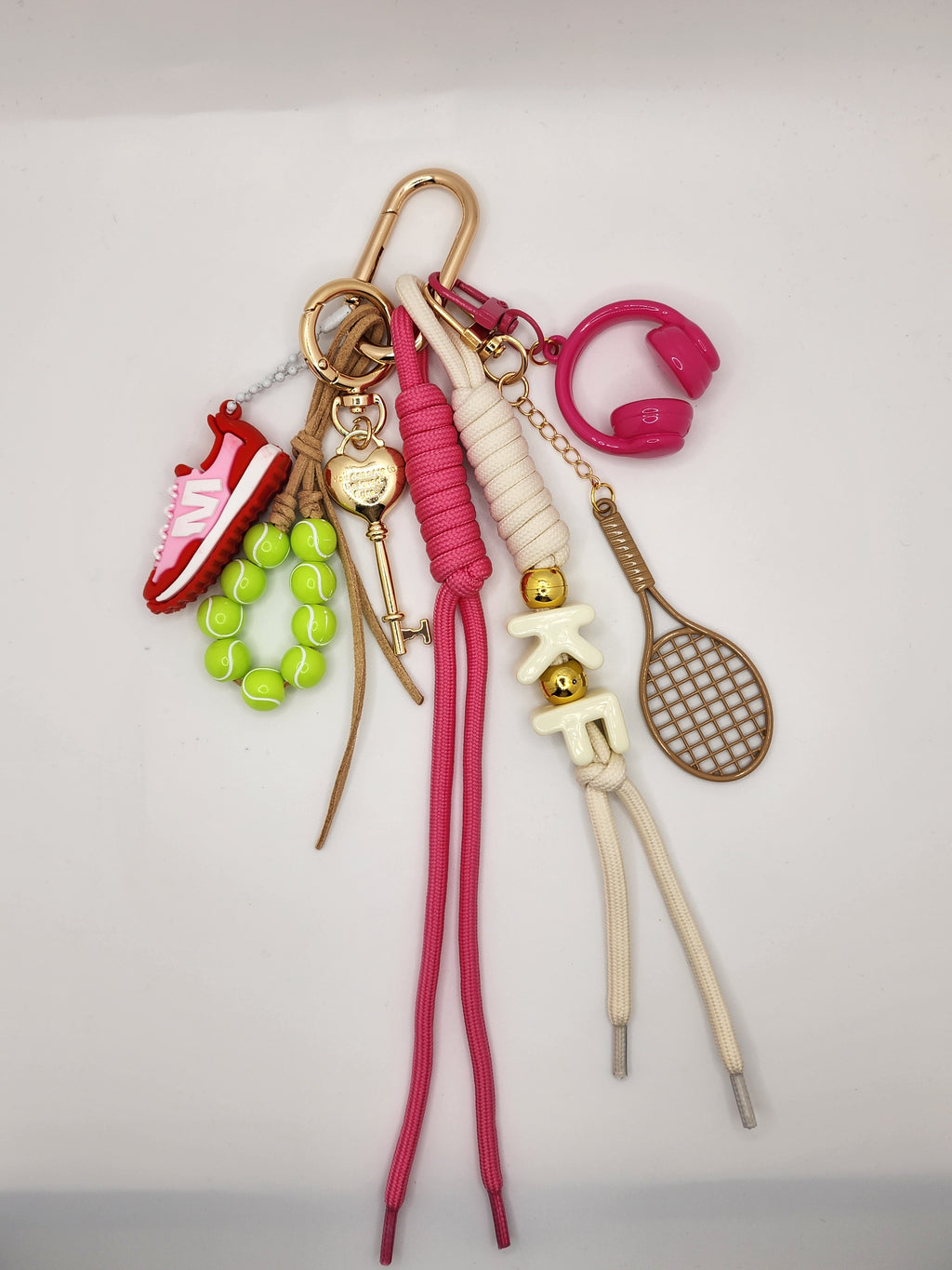 Sports Chic Tennis Bag Charm/Keychain