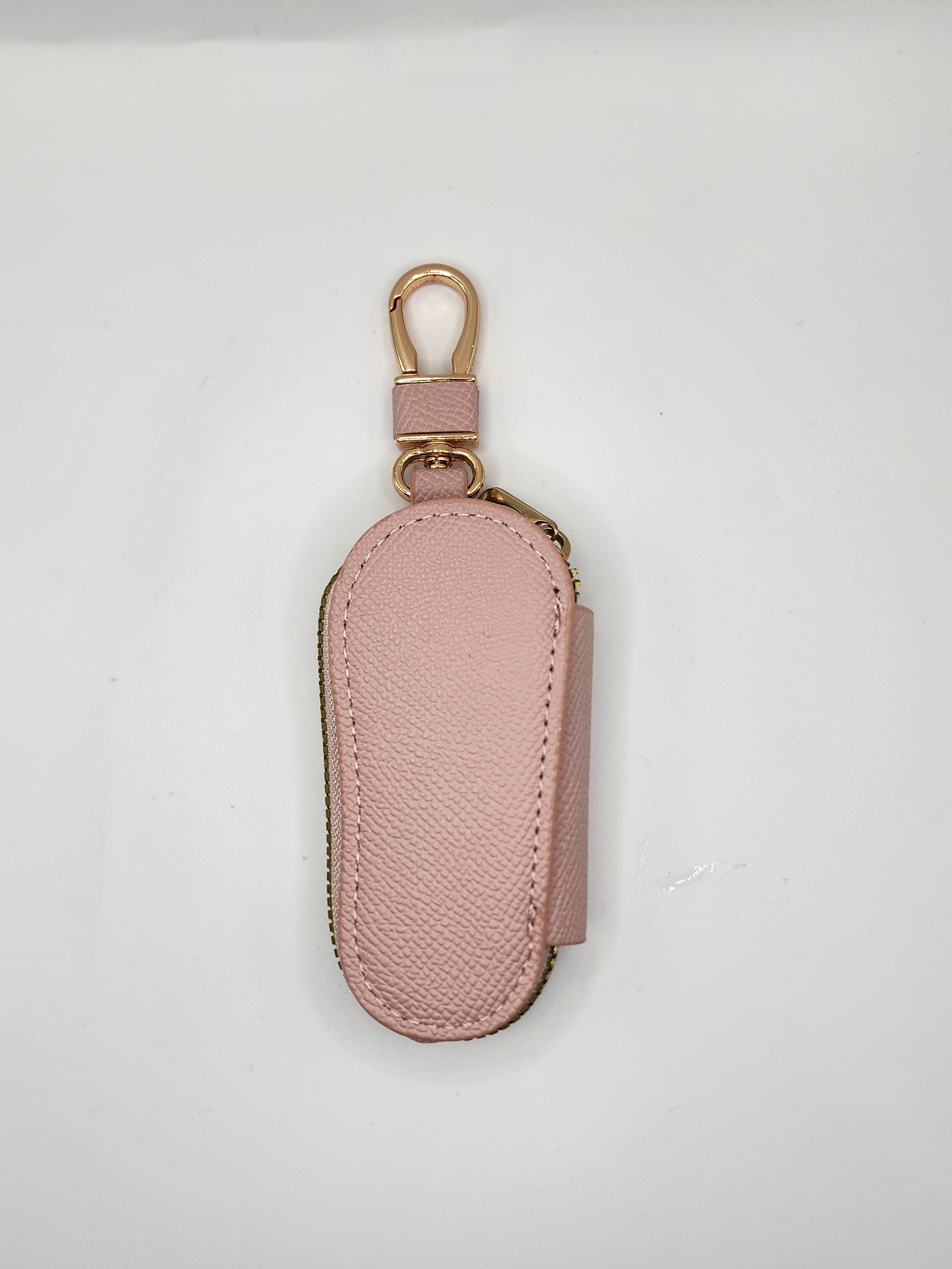 Premium Pebbled Leather Key Fob Pouch - Multi Colors
