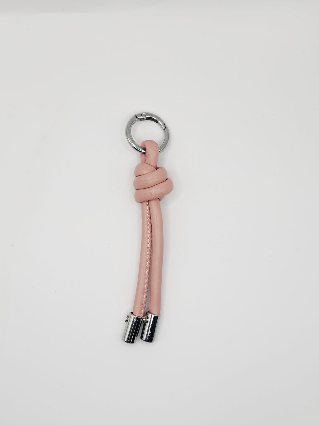 The Knot Cord Charm | Sleek Leather & Polished Chrome
