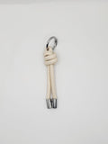The Knot Cord Charm | Sleek Leather & Polished Chrome