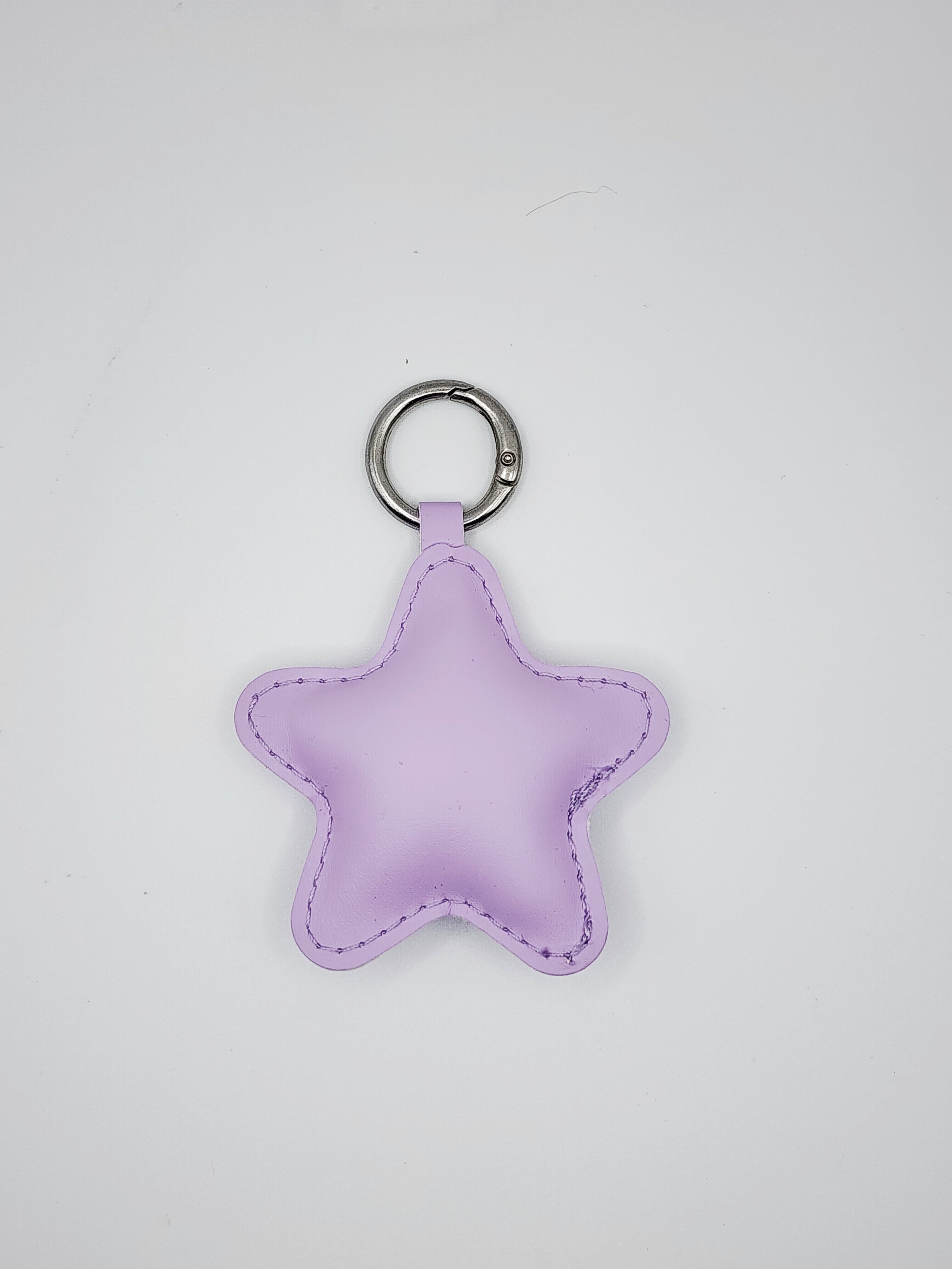 Midnight Leather Star Charm