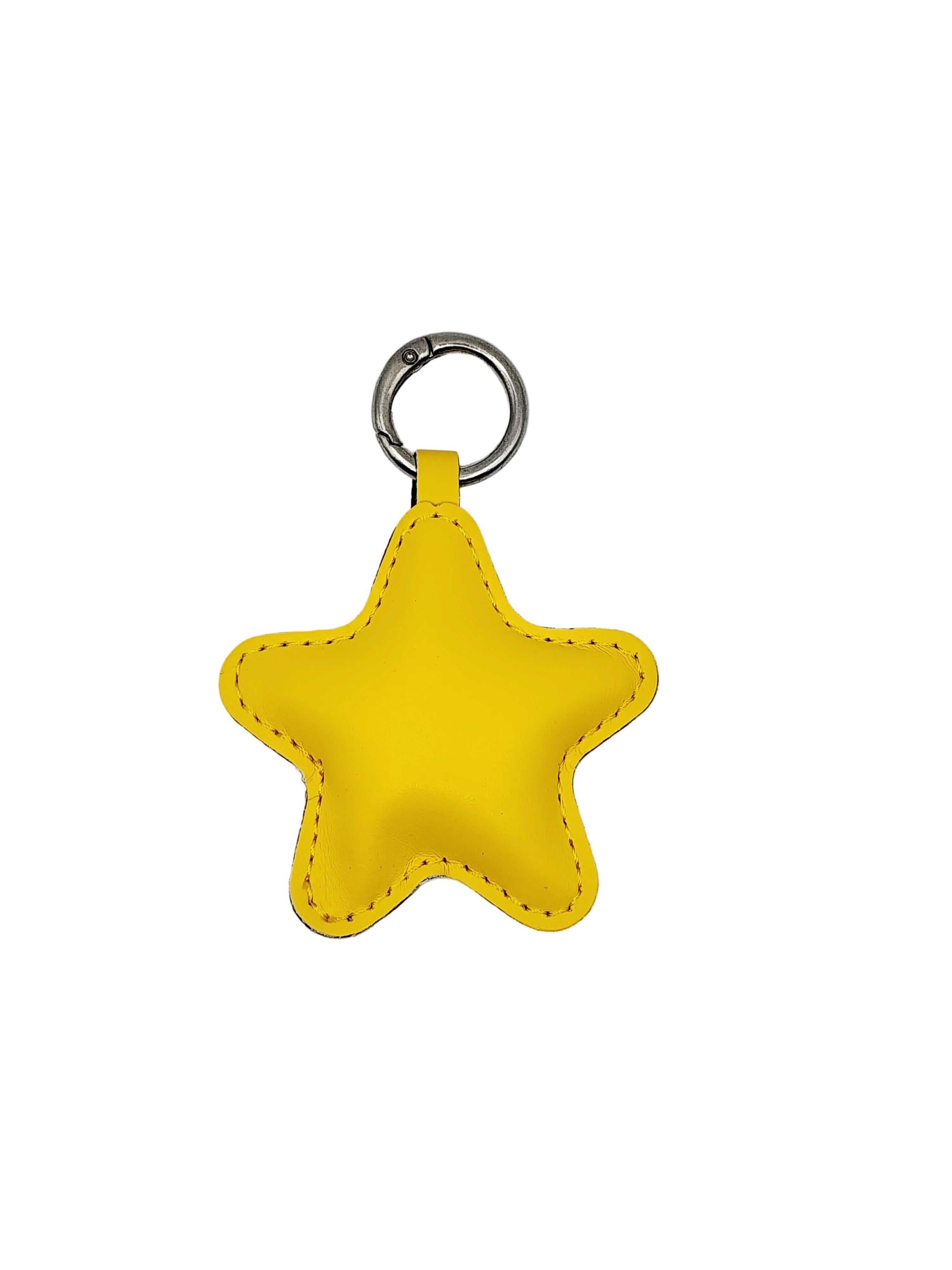Midnight Leather Star Charm