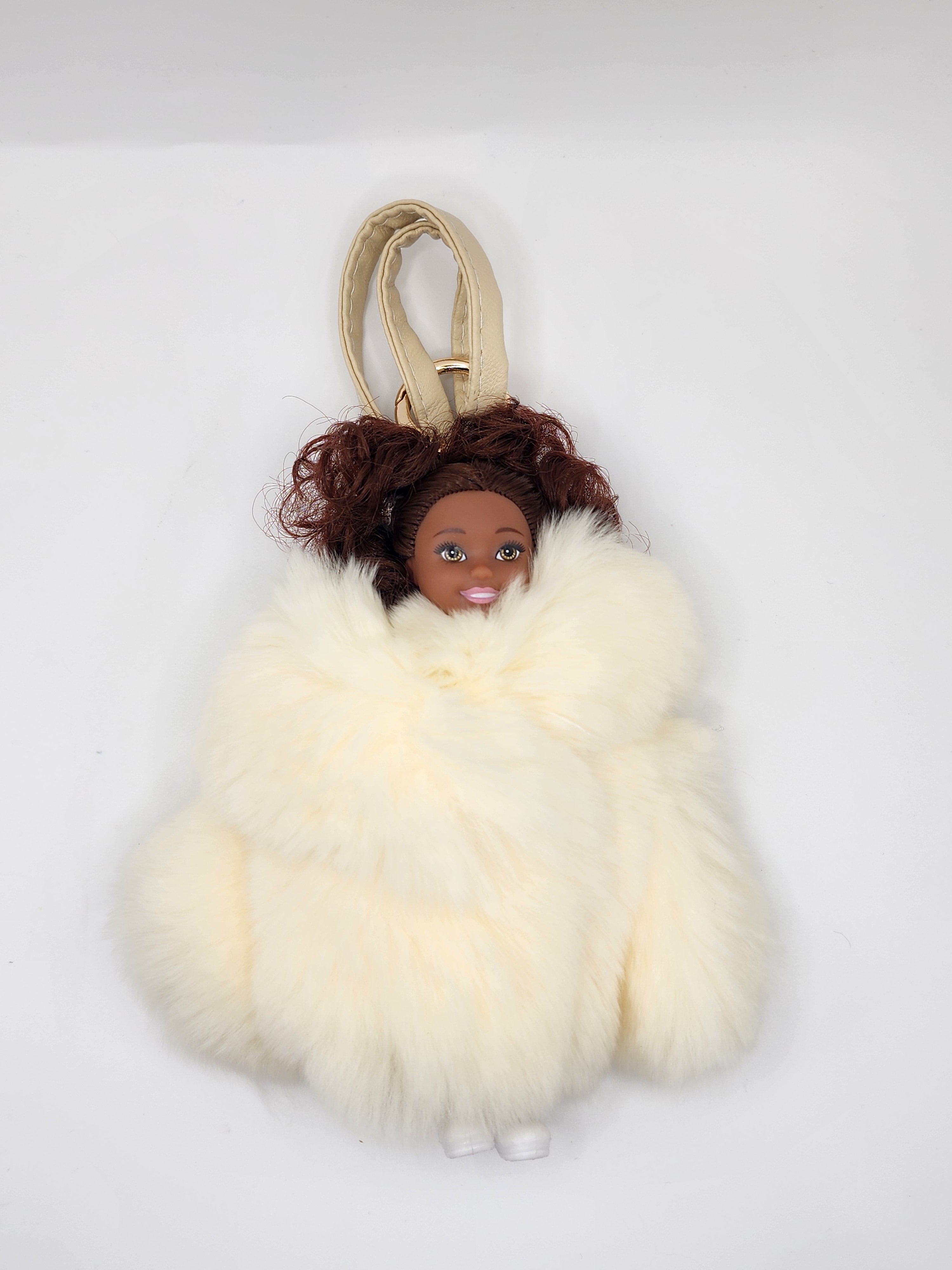 Kelli Dolls: Luxury Collectible Doll Bag Charm - Ermine