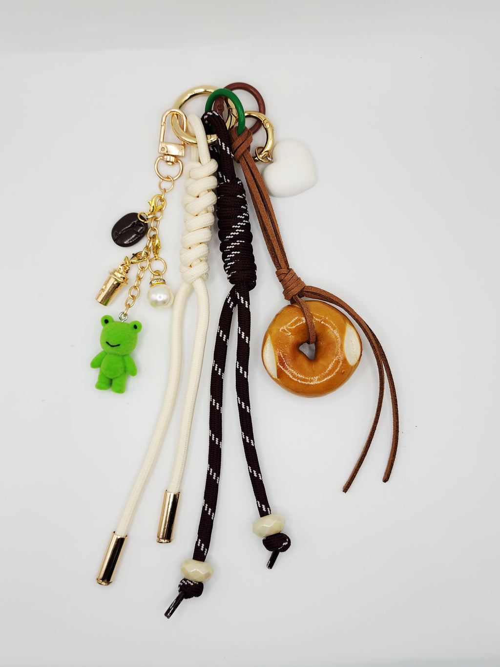 The Brew Buddies Collection | Barista Frog & Bagel Charm