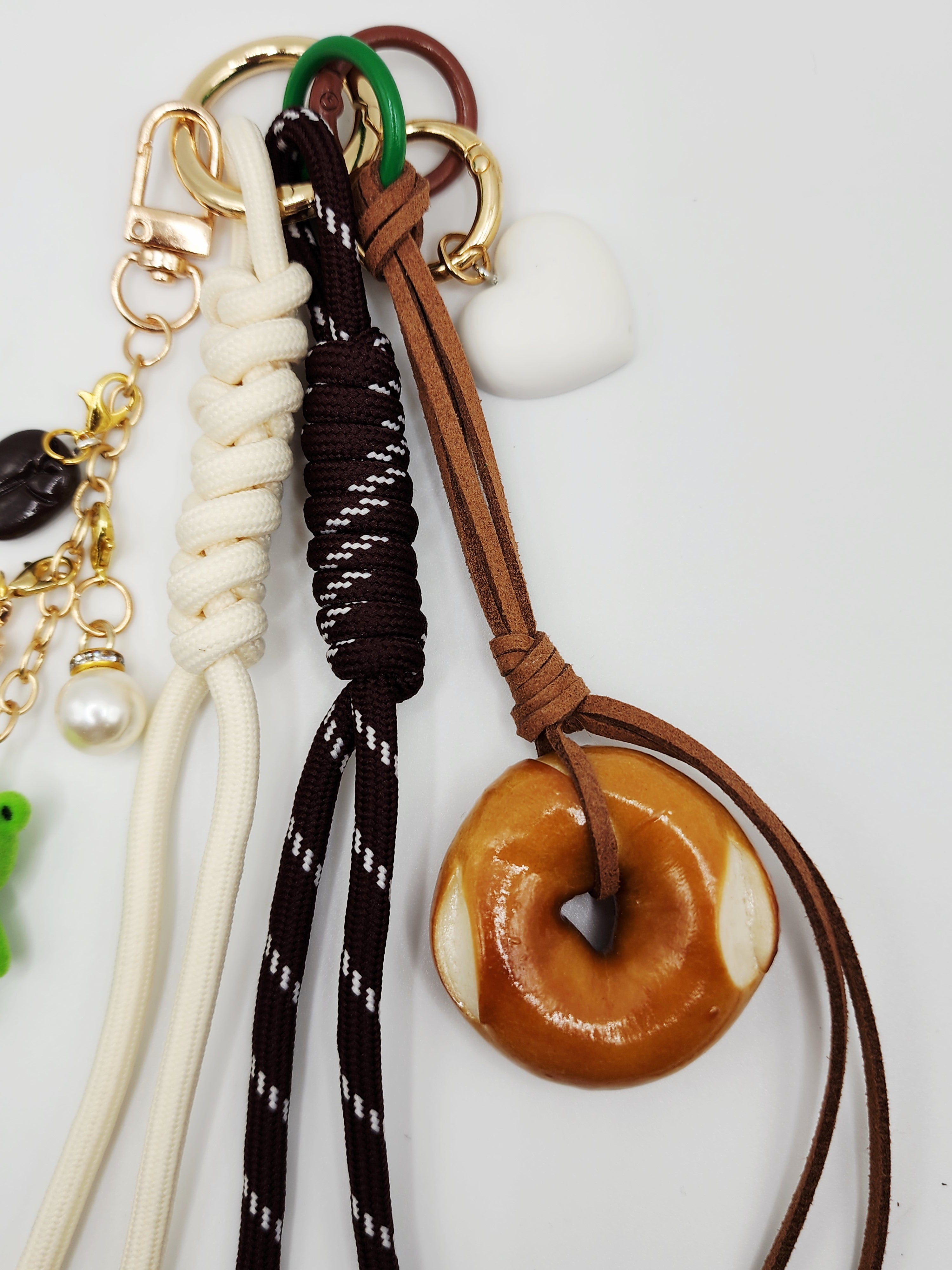 The Brew Buddies Collection | Barista Frog & Bagel Charm