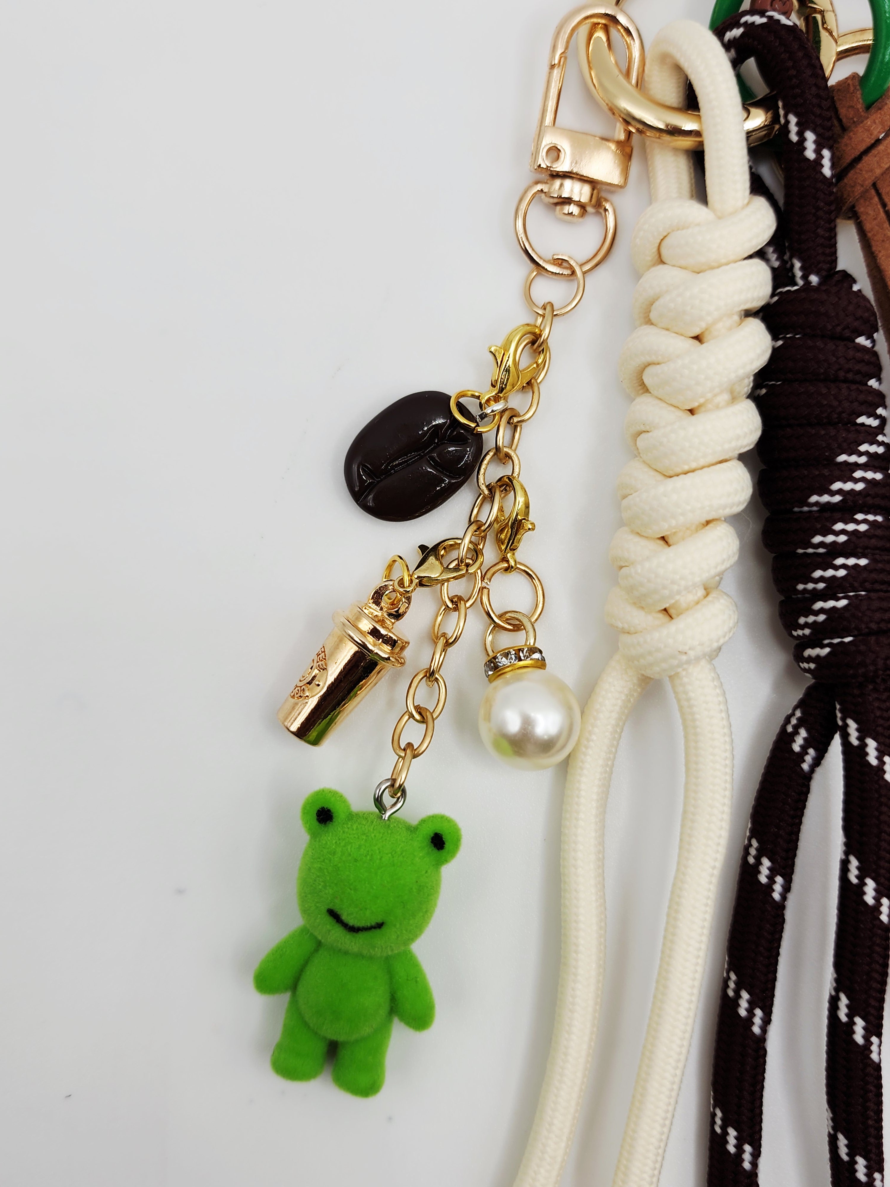 The Brew Buddies Collection | Barista Frog & Bagel Charm