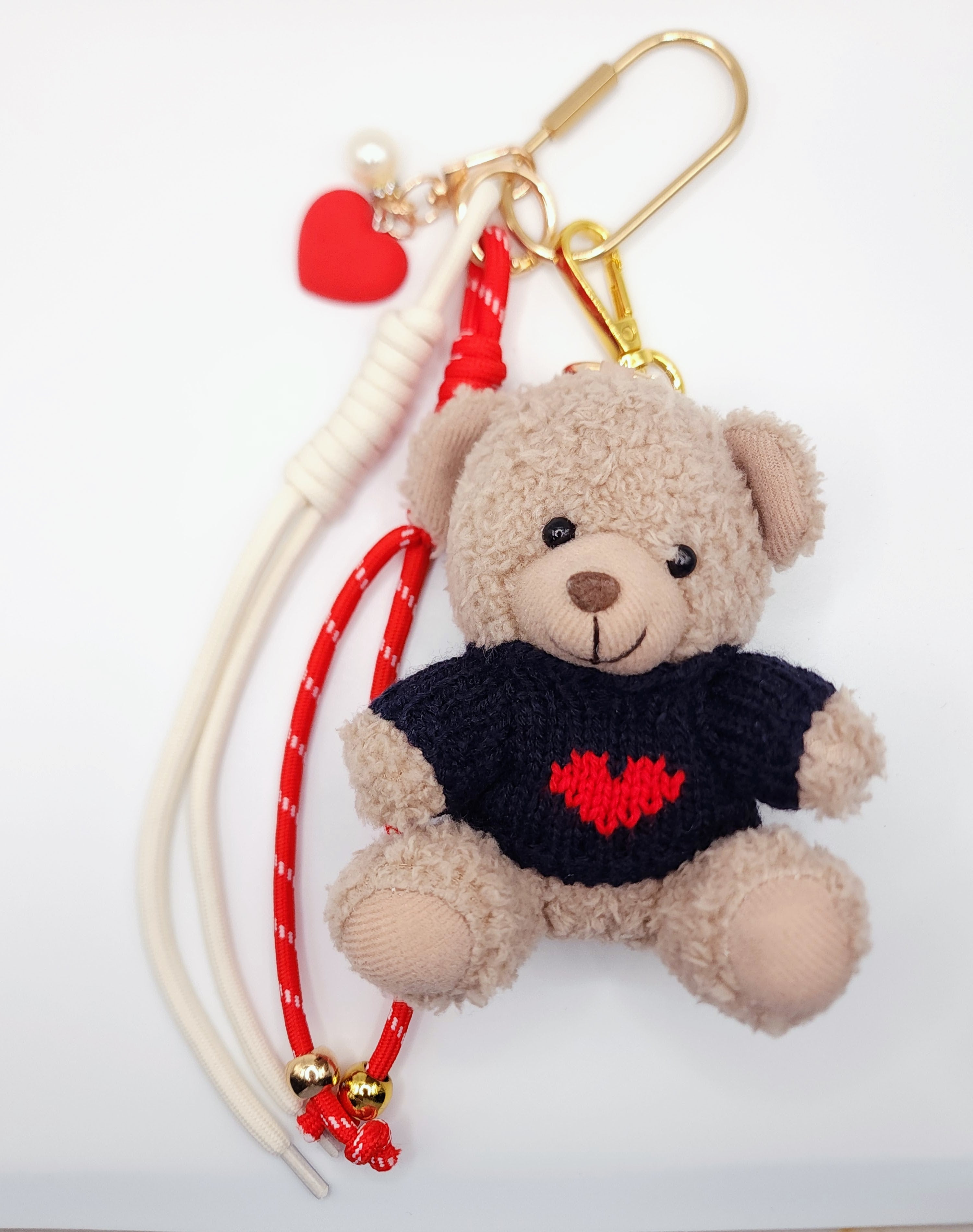 Love Bear Plush Bag Charm Stack