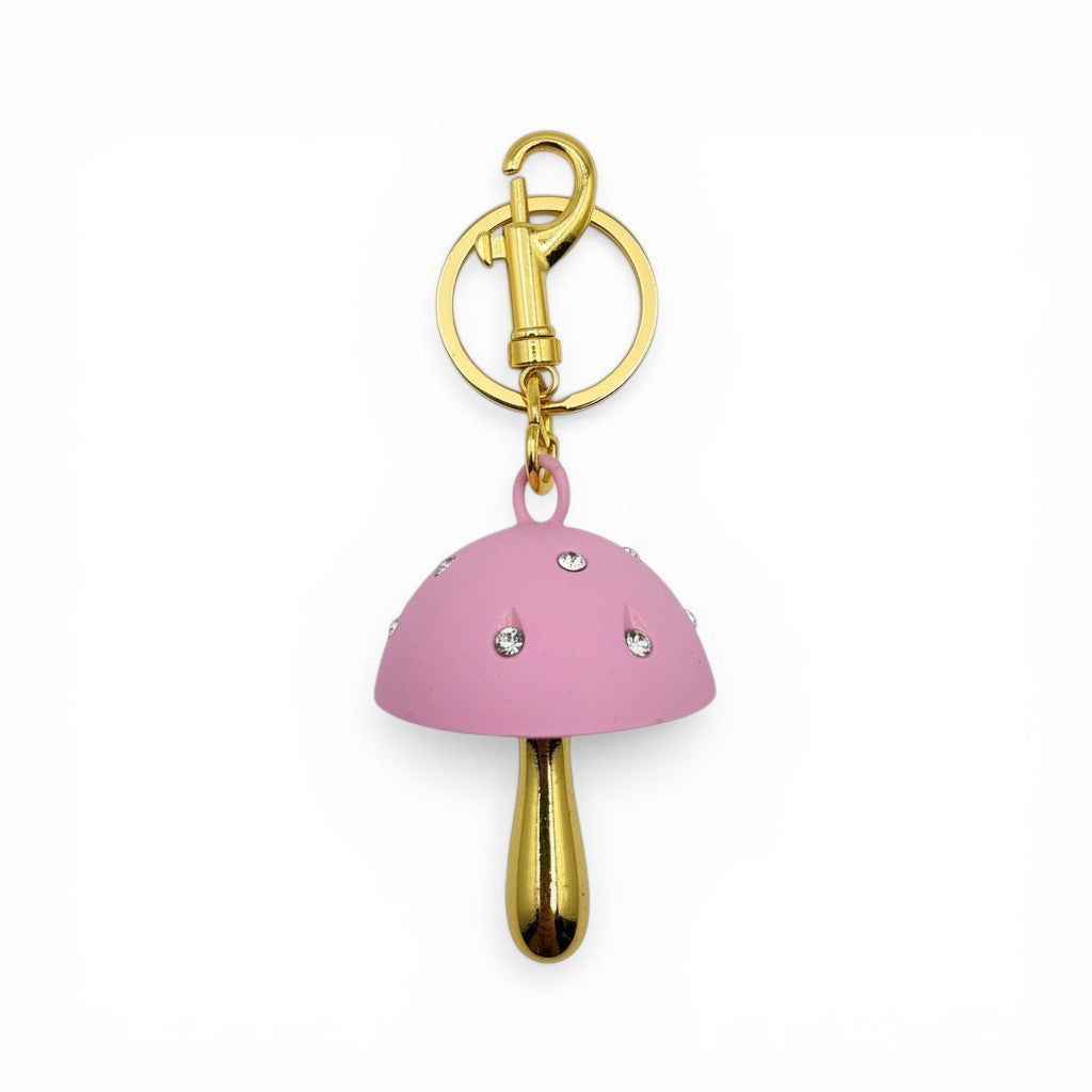 Rhinestone Mushroom Charm