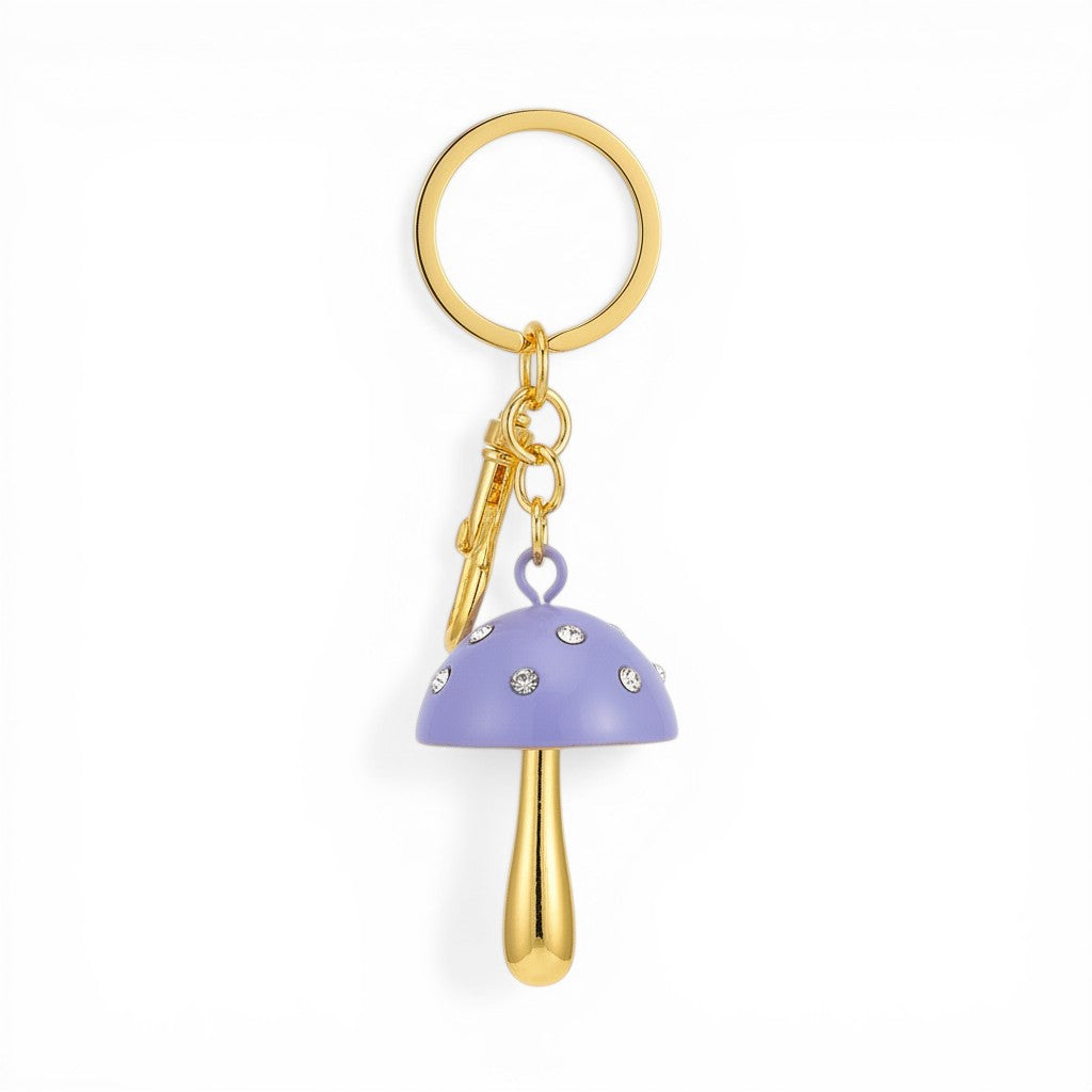 Rhinestone Mushroom Charm