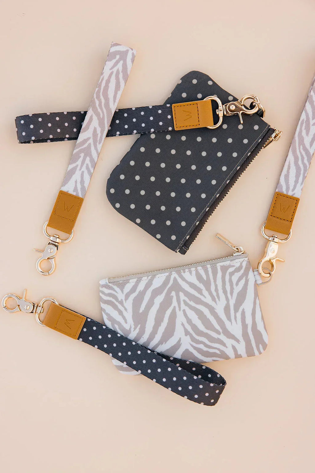 Cocoa Dot Wrist Lanyard