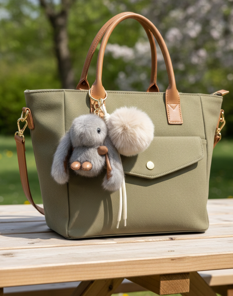 Ultra-Plush Floppy Bunny Charm