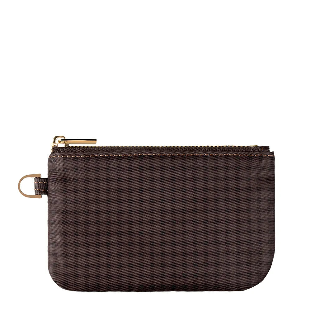 Cafe Gingham Zipper Pouch