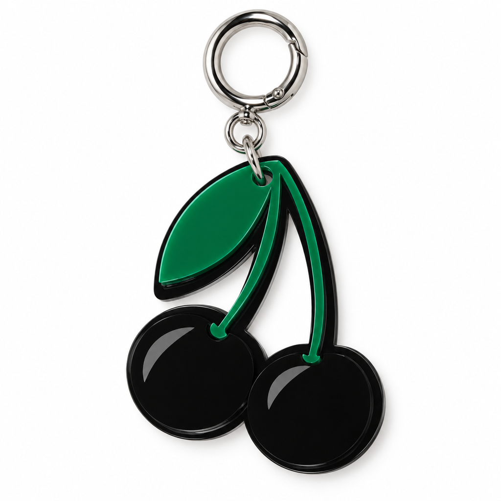 The Black Cherry Personalized Bag Charm