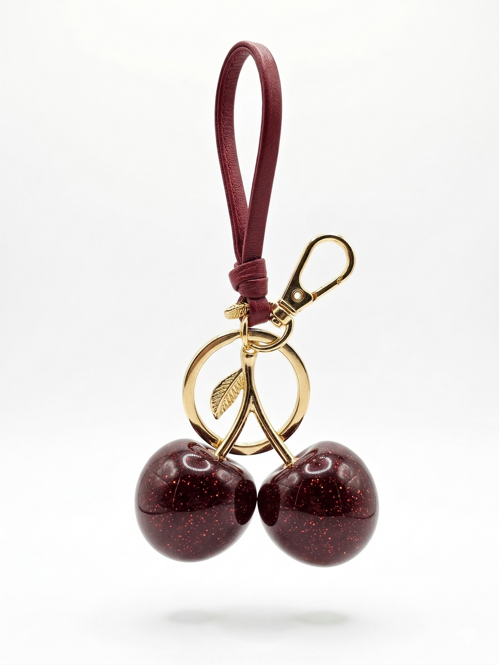Glossy Cherry Bag Charm