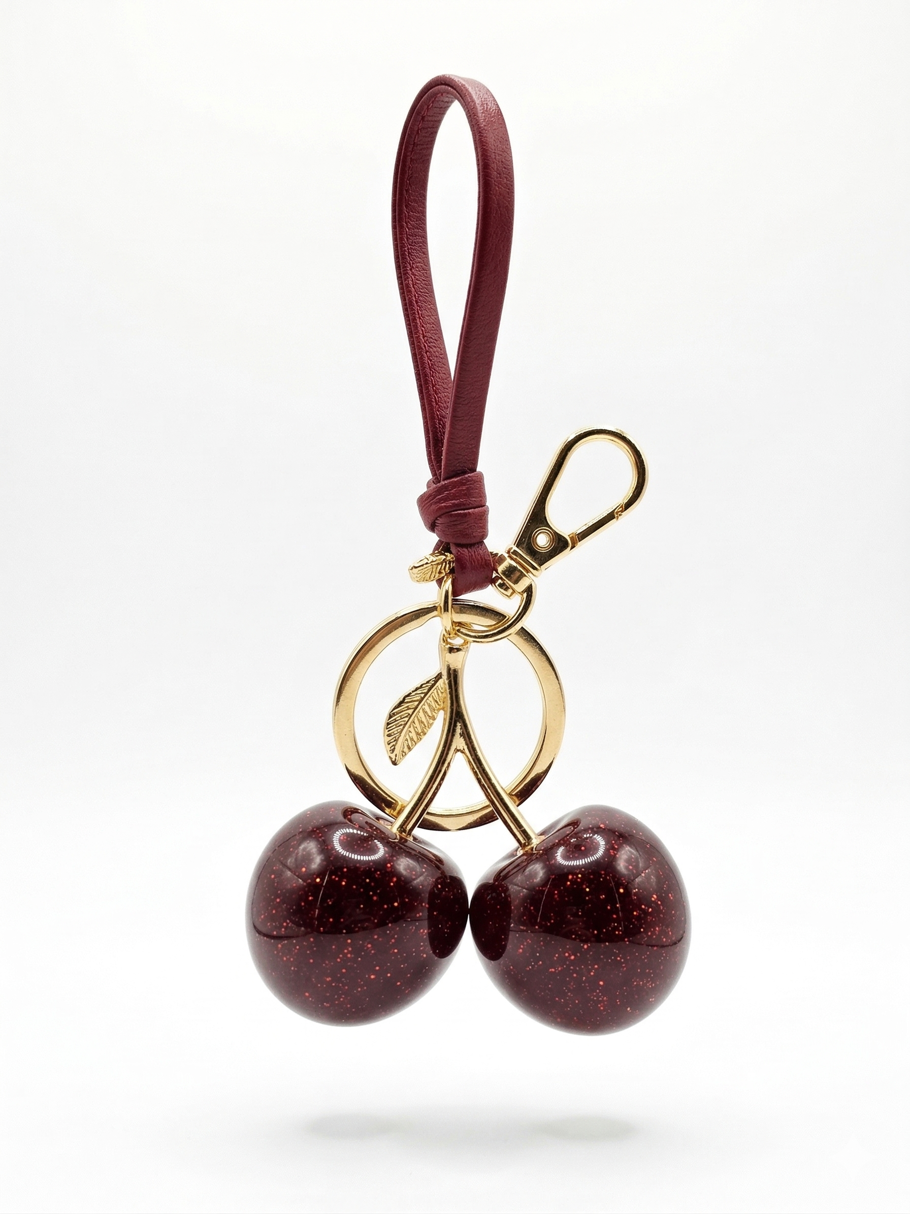 Glossy Cherry Bag Charm