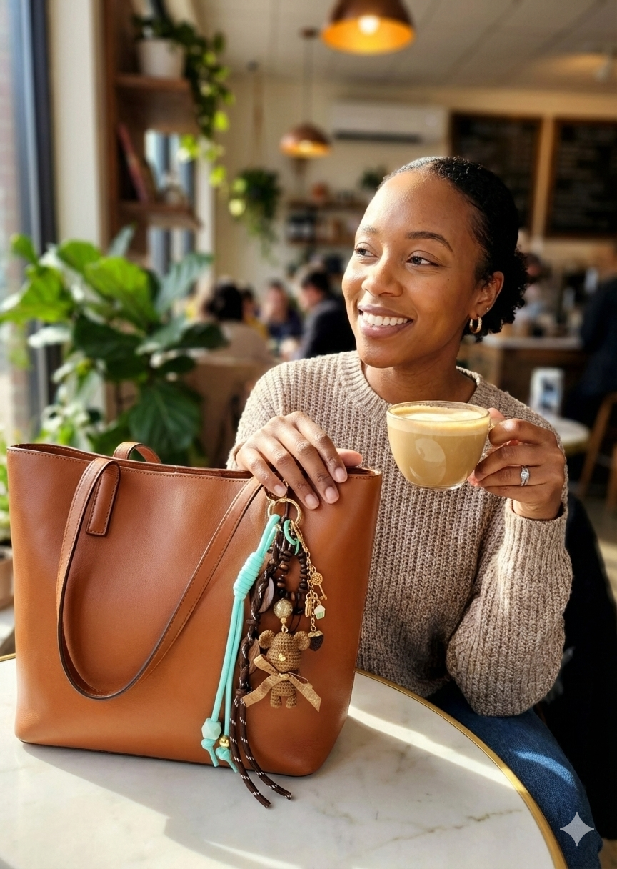 The Brew Buddies Collection | Barista Bear Artisan Bag Charm