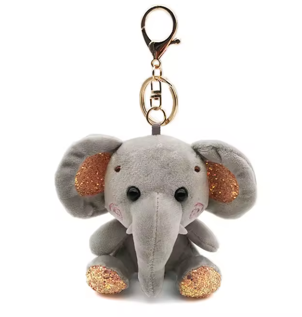 CoCo the Elephant Plush Keychain Charm