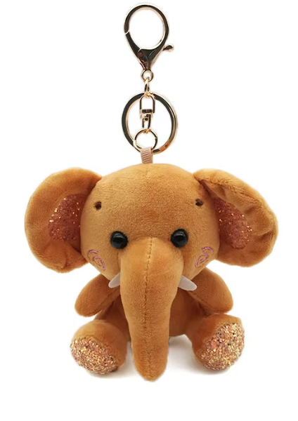 CoCo the Elephant Plush Keychain Charm