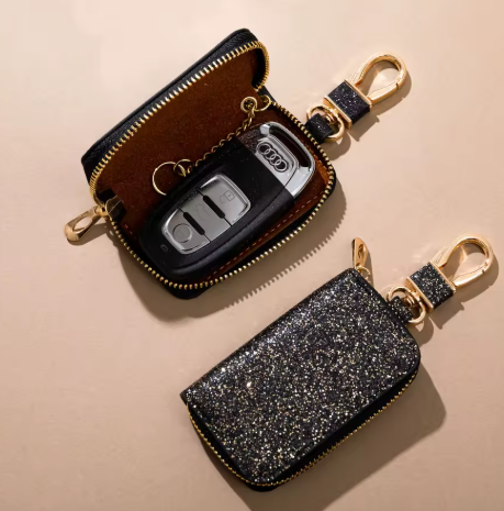 Sparkling Zippered Key Holder