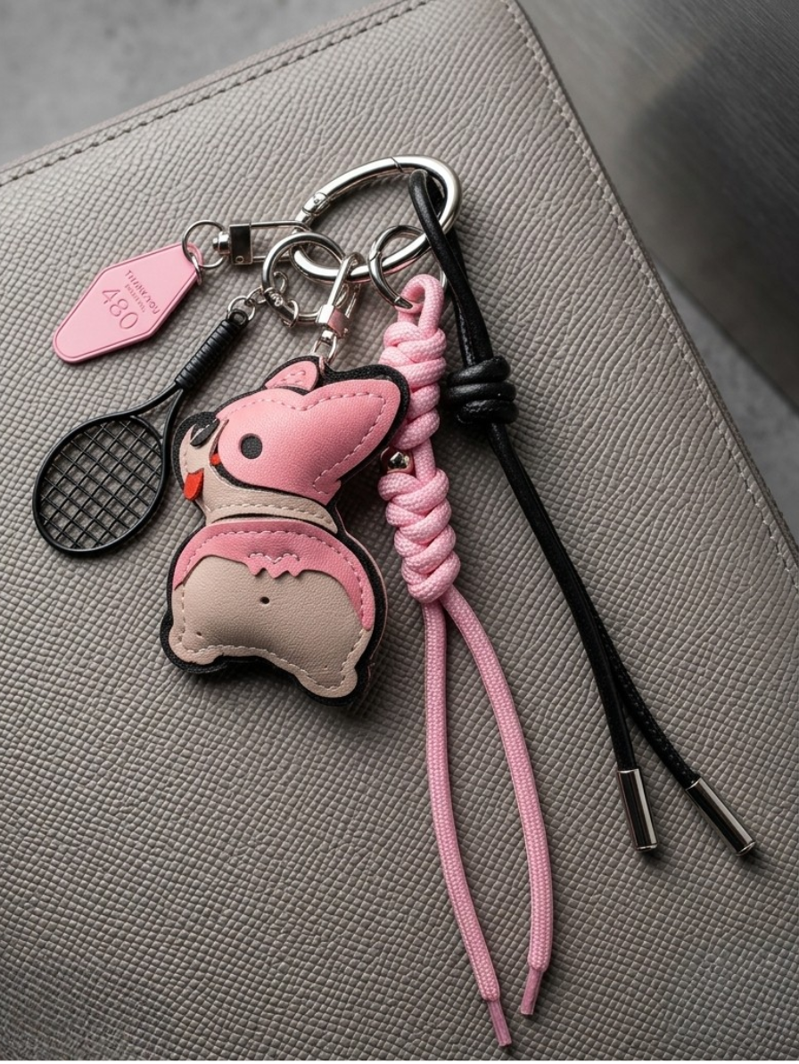 The Courtside Pup Bag Charm