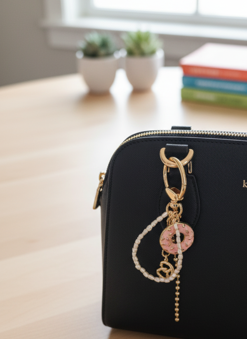 Donut & Pretzel Key Chain