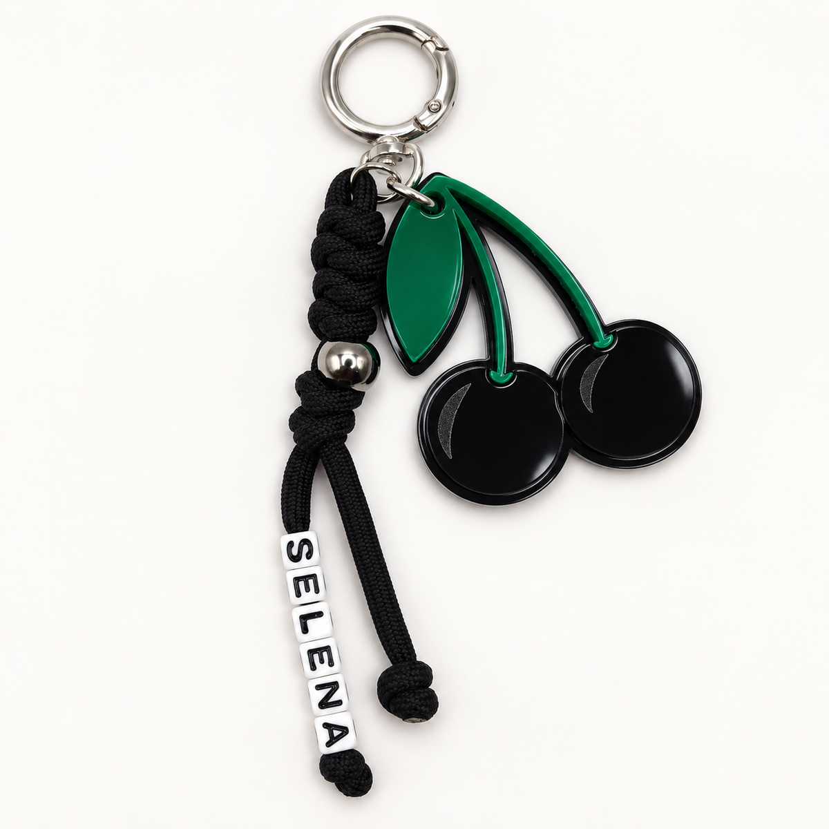The Black Cherry Personalized Bag Charm