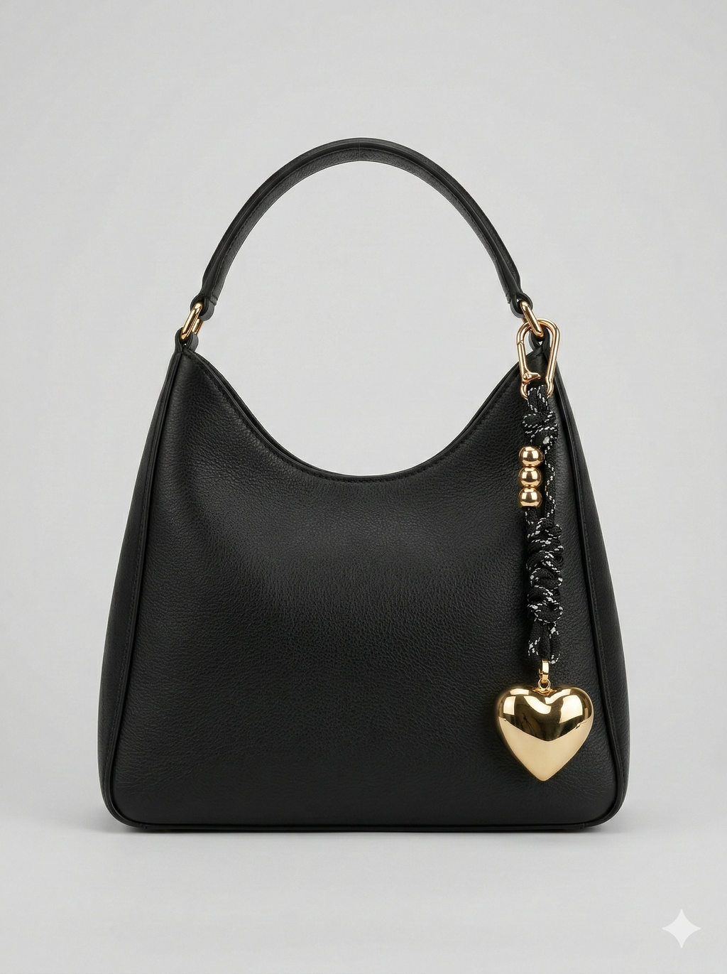 Gold Heart Paracord Keychain & Bag Charm | 3 Unique Styles - Complimentary Engraving