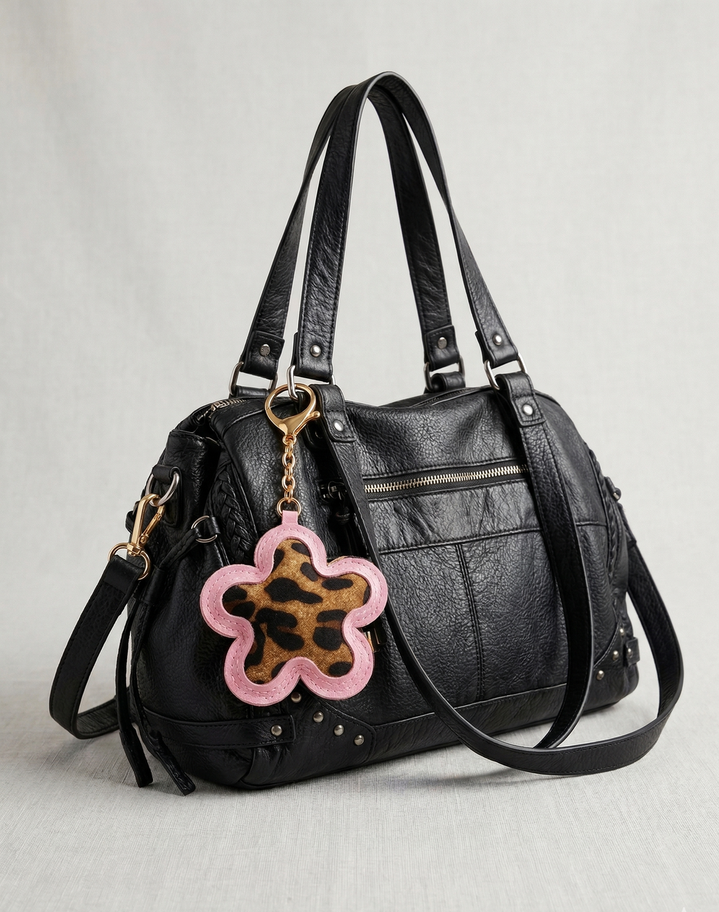 Leopard Star Bag Charm