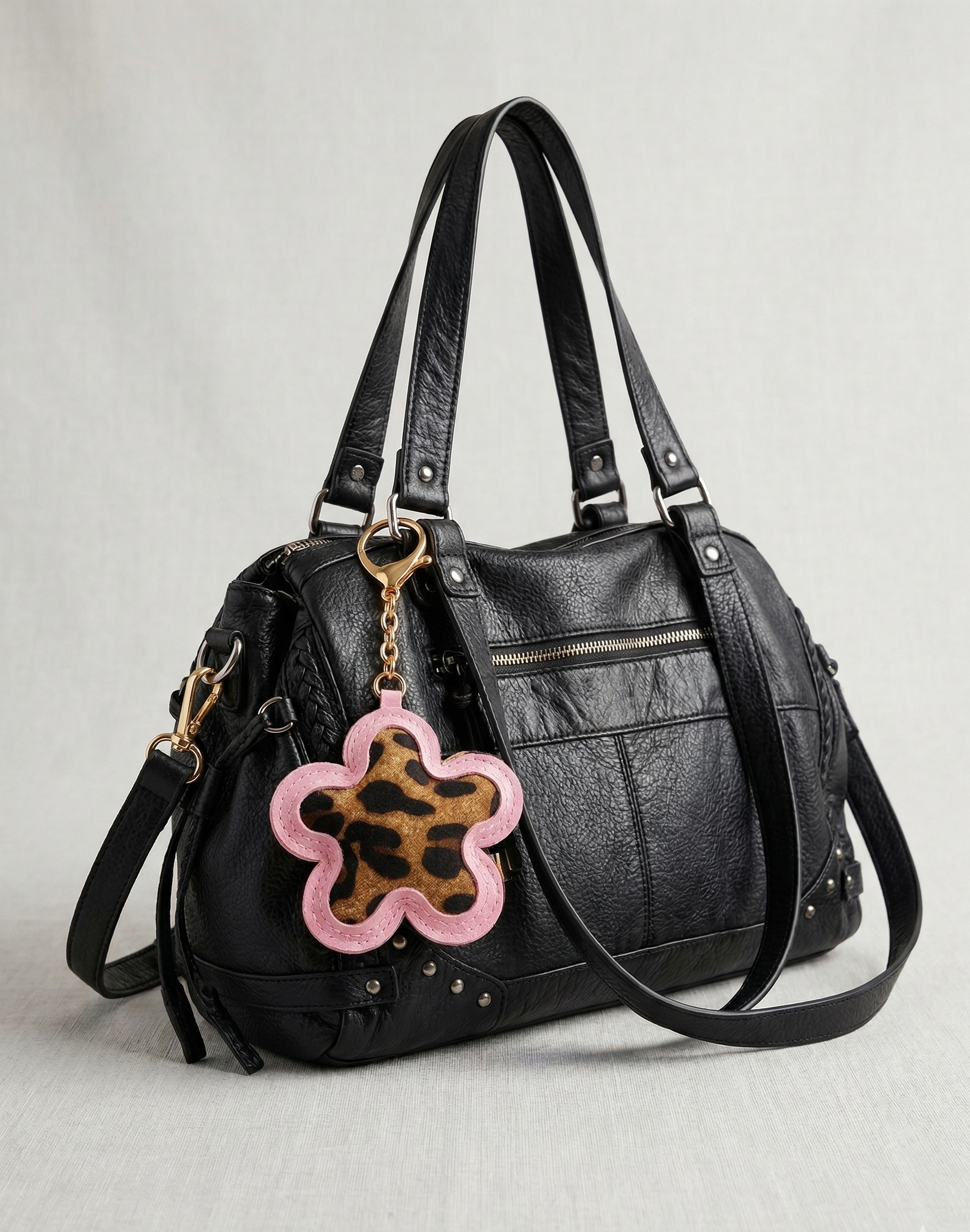 Leopard Star Bag Charm