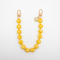 Vivian Luxe Wristlet: Custom Phone & Bag Chain Yellow