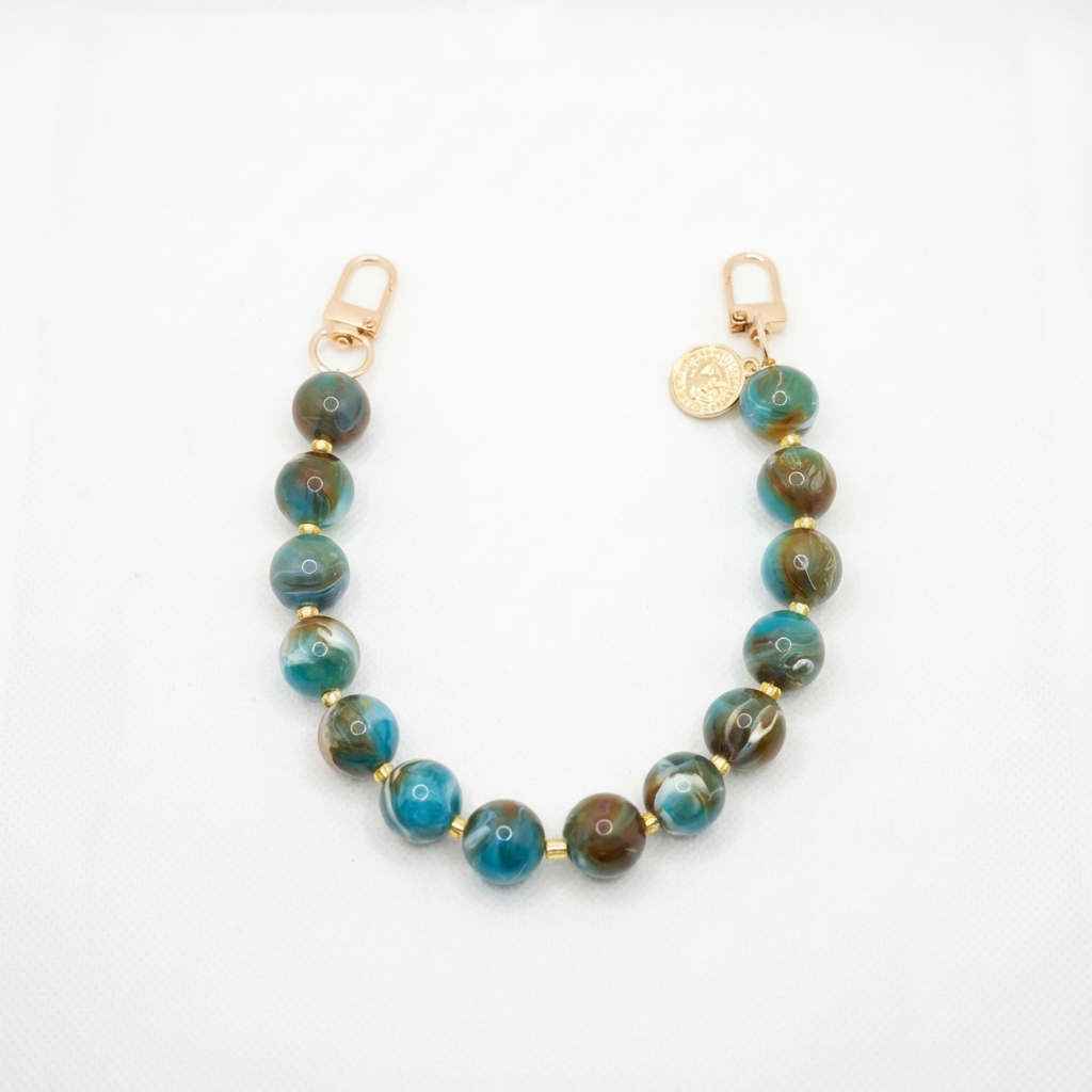 Vivian Luxe Wristlet: Custom Phone & Bag Chain Multi Colors