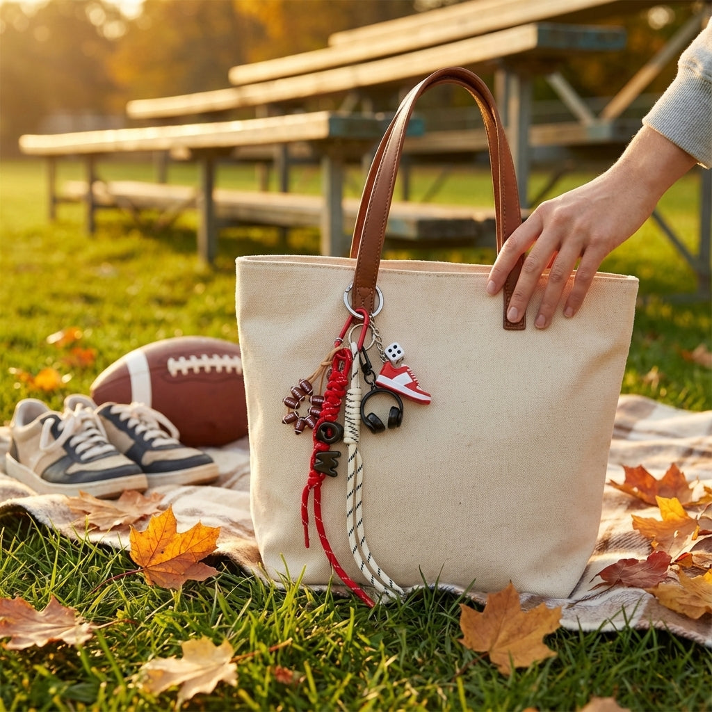 Ultimate Game Day Bag Charm Bundle: Score Big on Style!