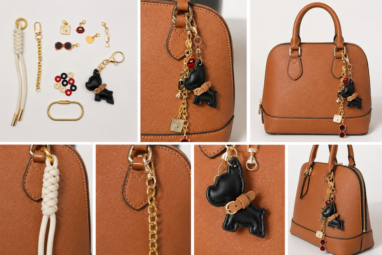 The Ultimate "Build-Your-Own" Bag Charm Kit – Frenchie &amp; Whimsy Mix-and-Match Stack