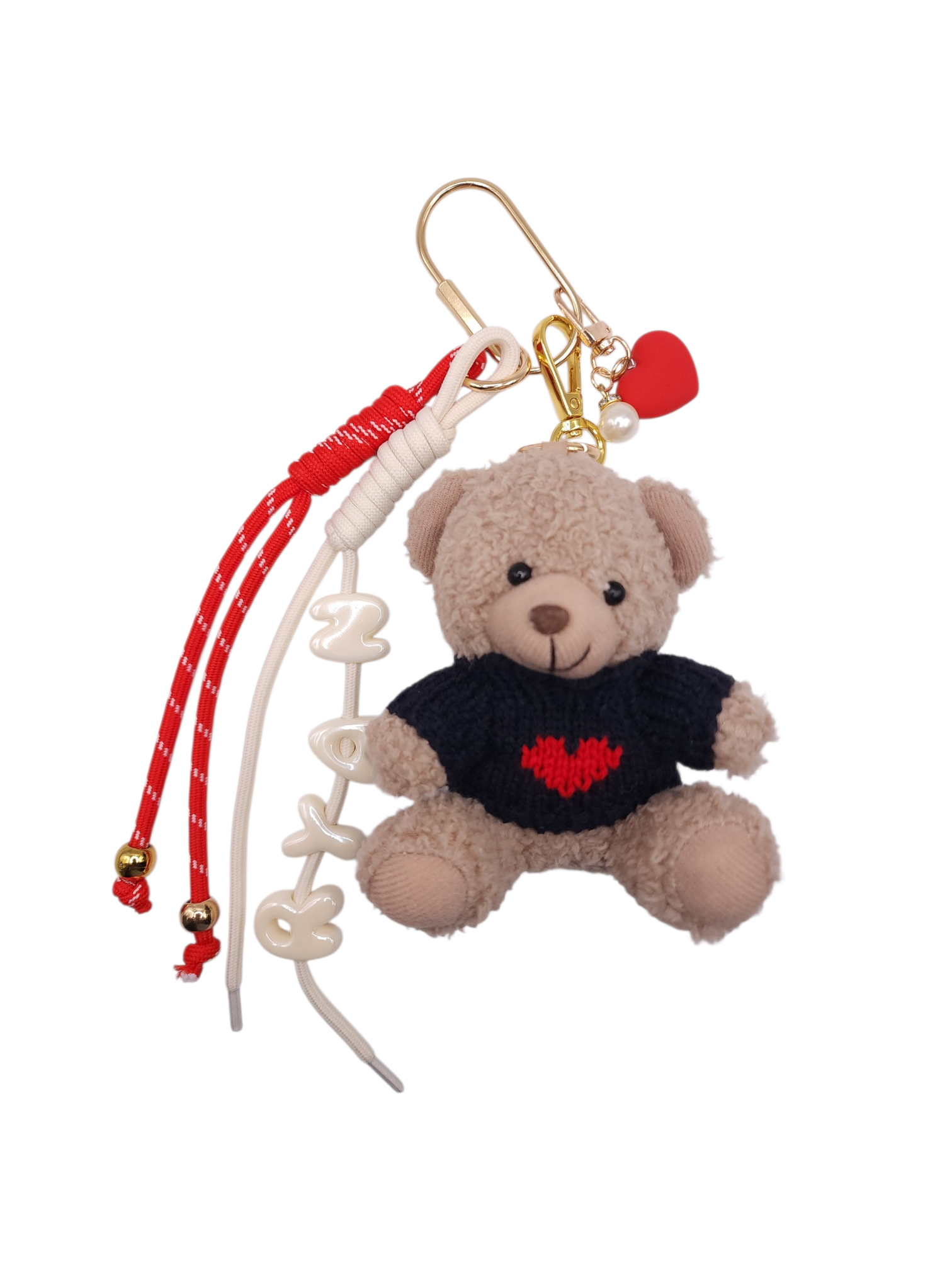 Love Bear Plush Bag Charm Stack