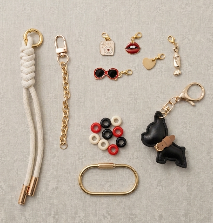 The Ultimate "Build-Your-Own" Bag Charm Kit – Frenchie &amp; Whimsy Mix-and-Match Stack