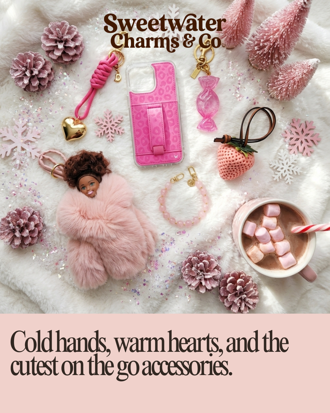 Kelli Dolls: Luxury Collectible Doll Bag Charm - Blush