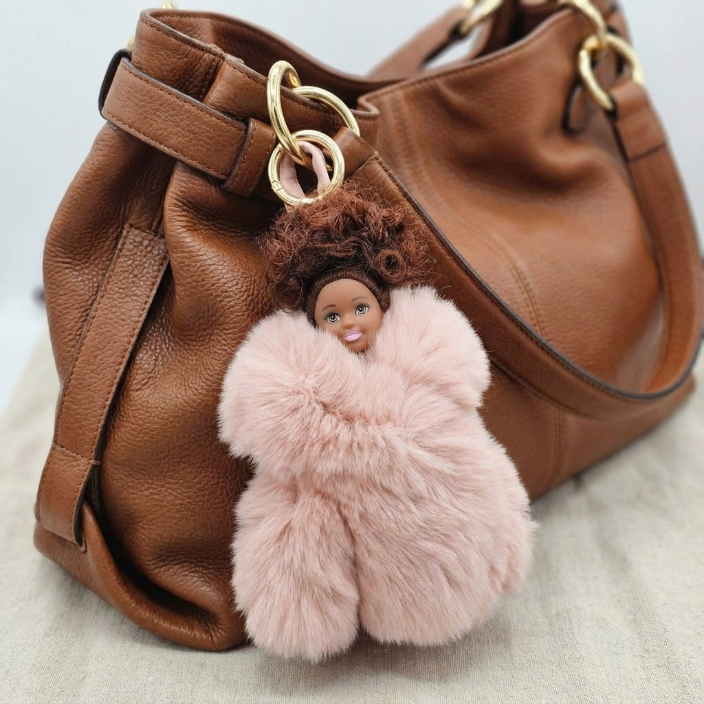 Kelli Dolls: Luxury Collectible Doll Bag Charm - Blush