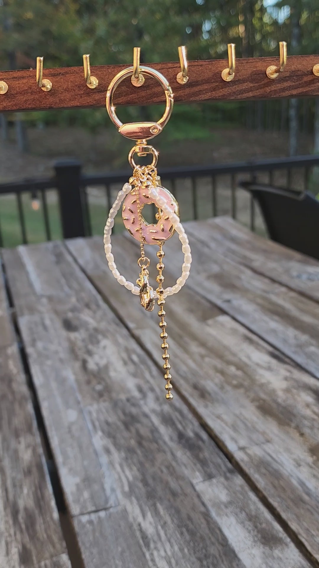 Donut & Pretzel Key Chain